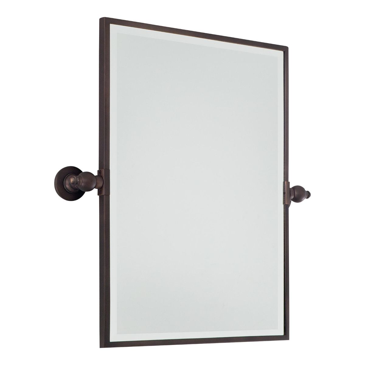 Pivoting Mirrors 23.5 In. X 24.25 In. Bathroom & Vanity Mirror Bronze Finish - Bees Lighting