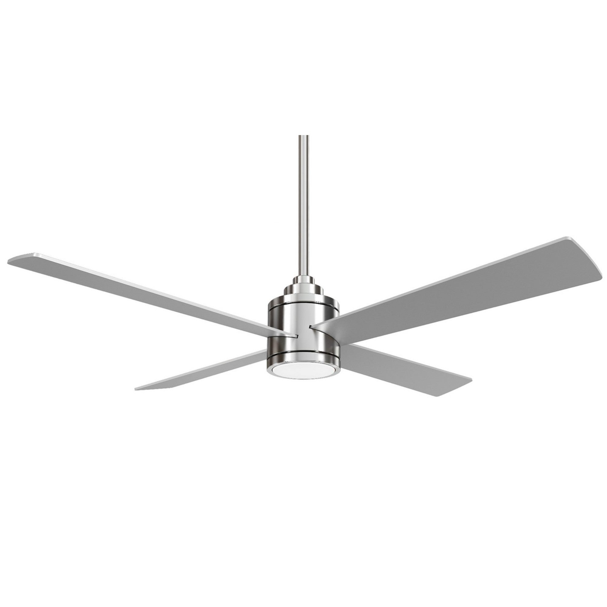 Falco 54" LED 4-Blades Ceiling Fan with Remote, Brushed Nickel - Bees Lighting