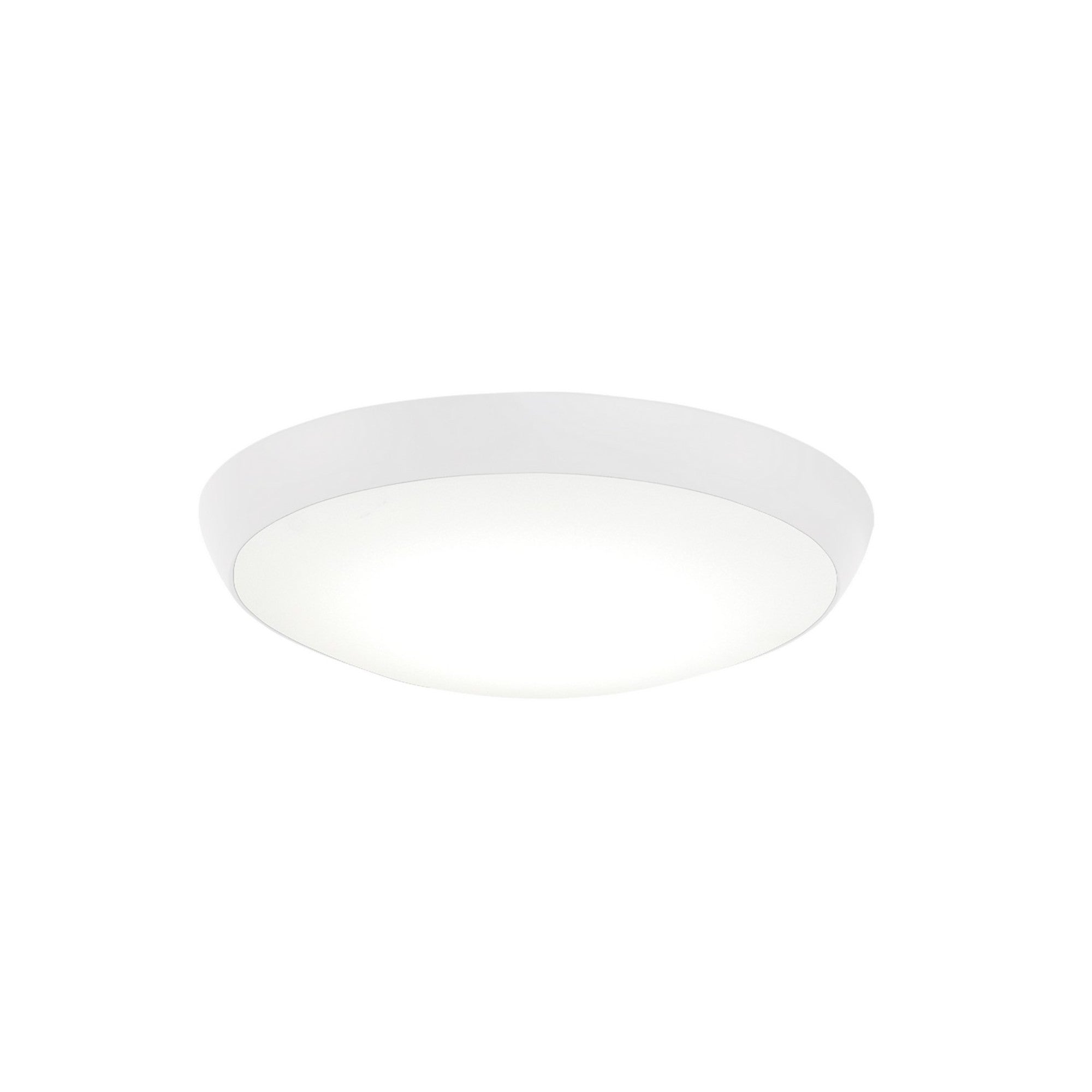 Simple Flush Ceiling Fan LED Light Kit, White Finish - Bees Lighting