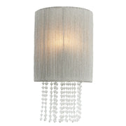 Crystal Reign Wall Sconce Silver Finish - Bees Lighting