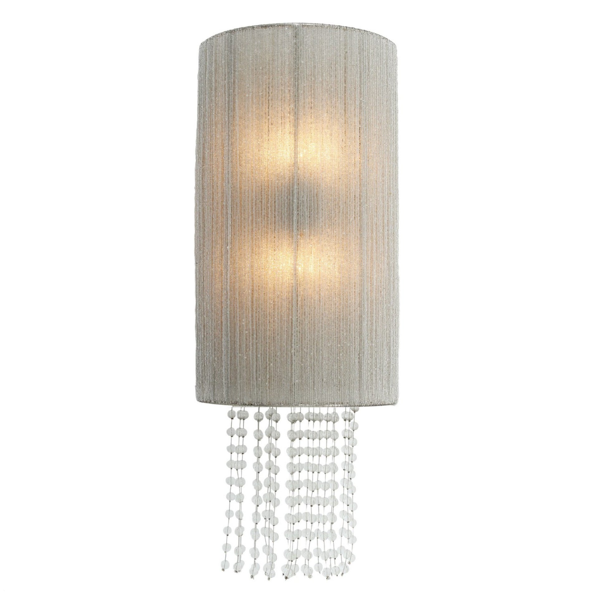 Crystal Reign Wall Sconce Silver Finish - Bees Lighting
