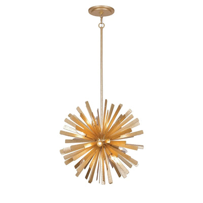 Confluence 20" 12-Light Pendant, Piastra Gold Finish