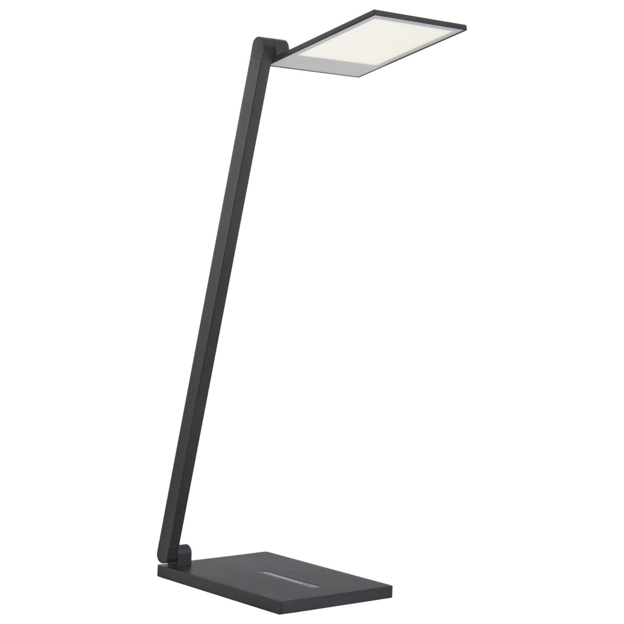 Task Portables LED Table Lamp, Coal Finish, Rectangle Head - Bees Lighting