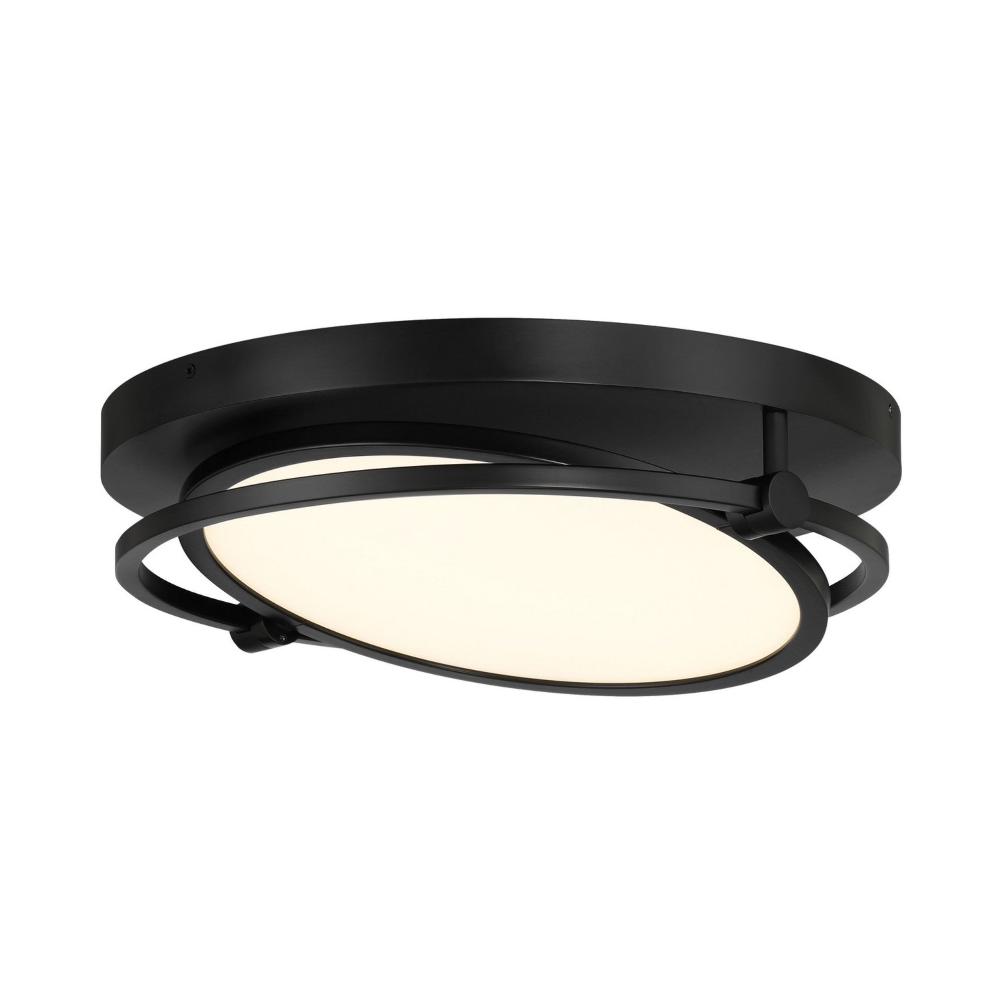 Studio 17" LED Flush Mount, Coal Finish - Bees Lighting