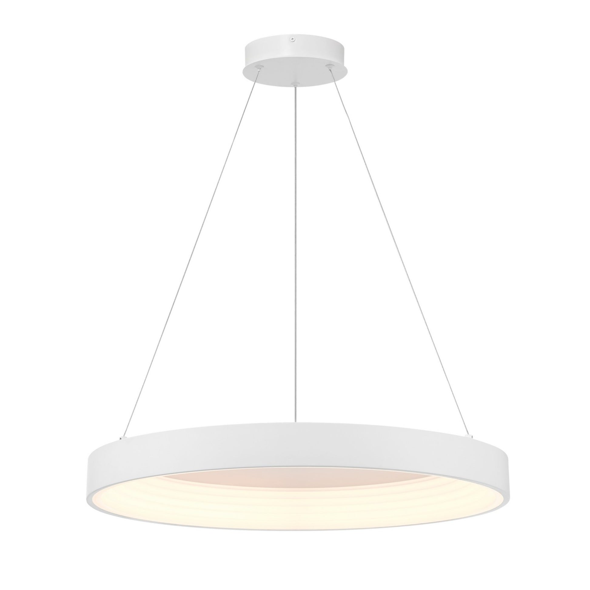 Conc 24" LED Pendant, Matte White Finish - Bees Lighting