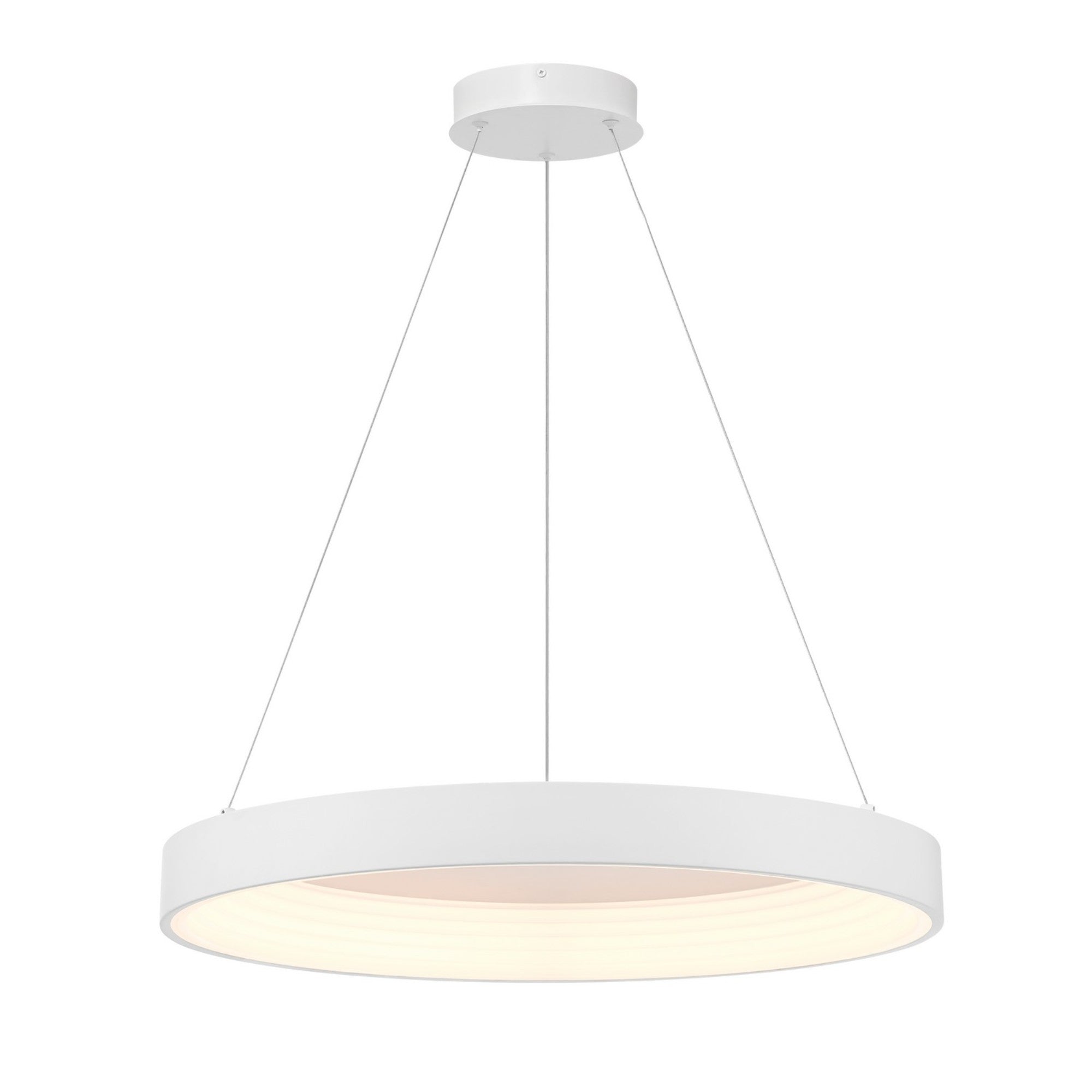 Conc 24" LED Pendant, Matte White Finish - Bees Lighting
