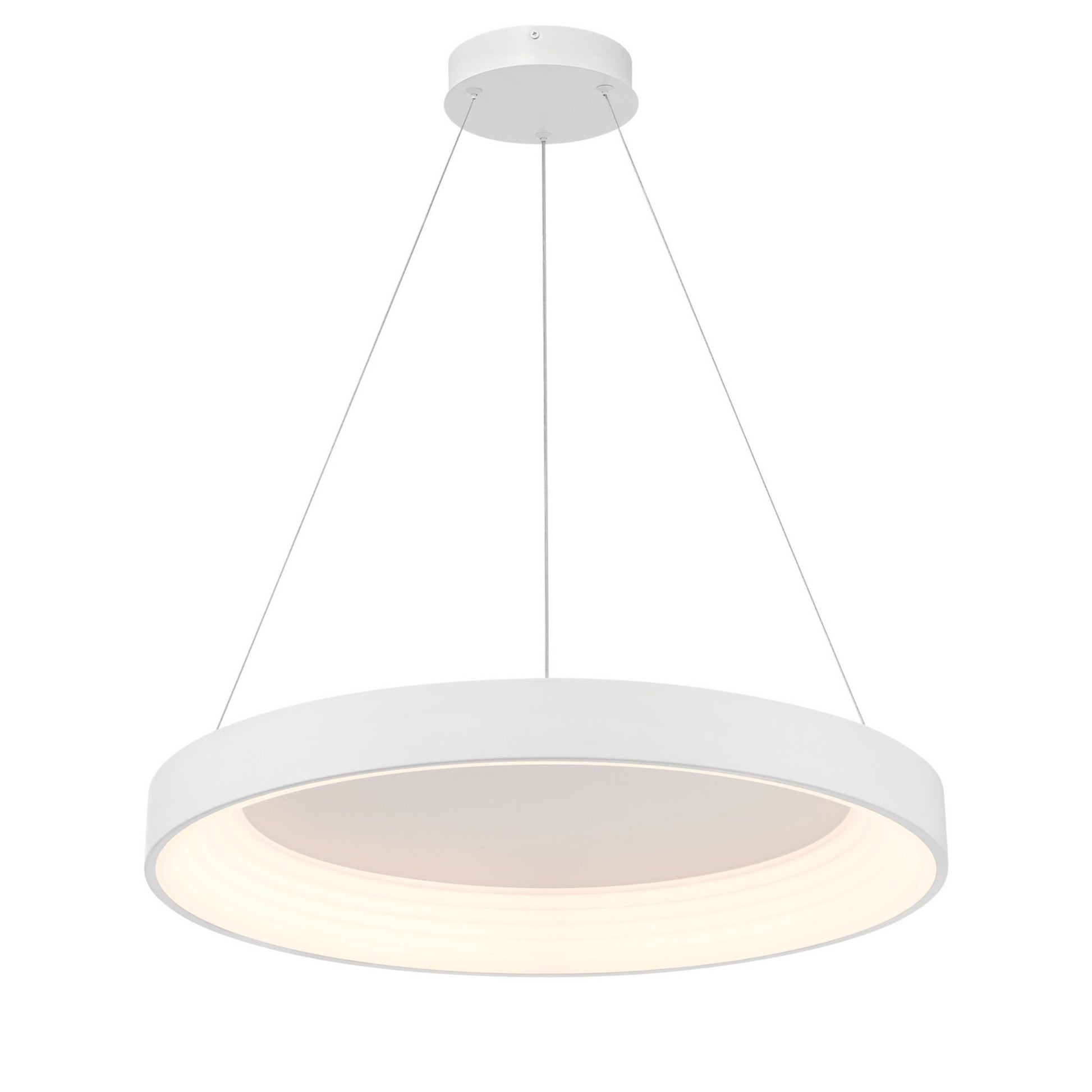 Conc 24" LED Pendant, Matte White Finish - Bees Lighting