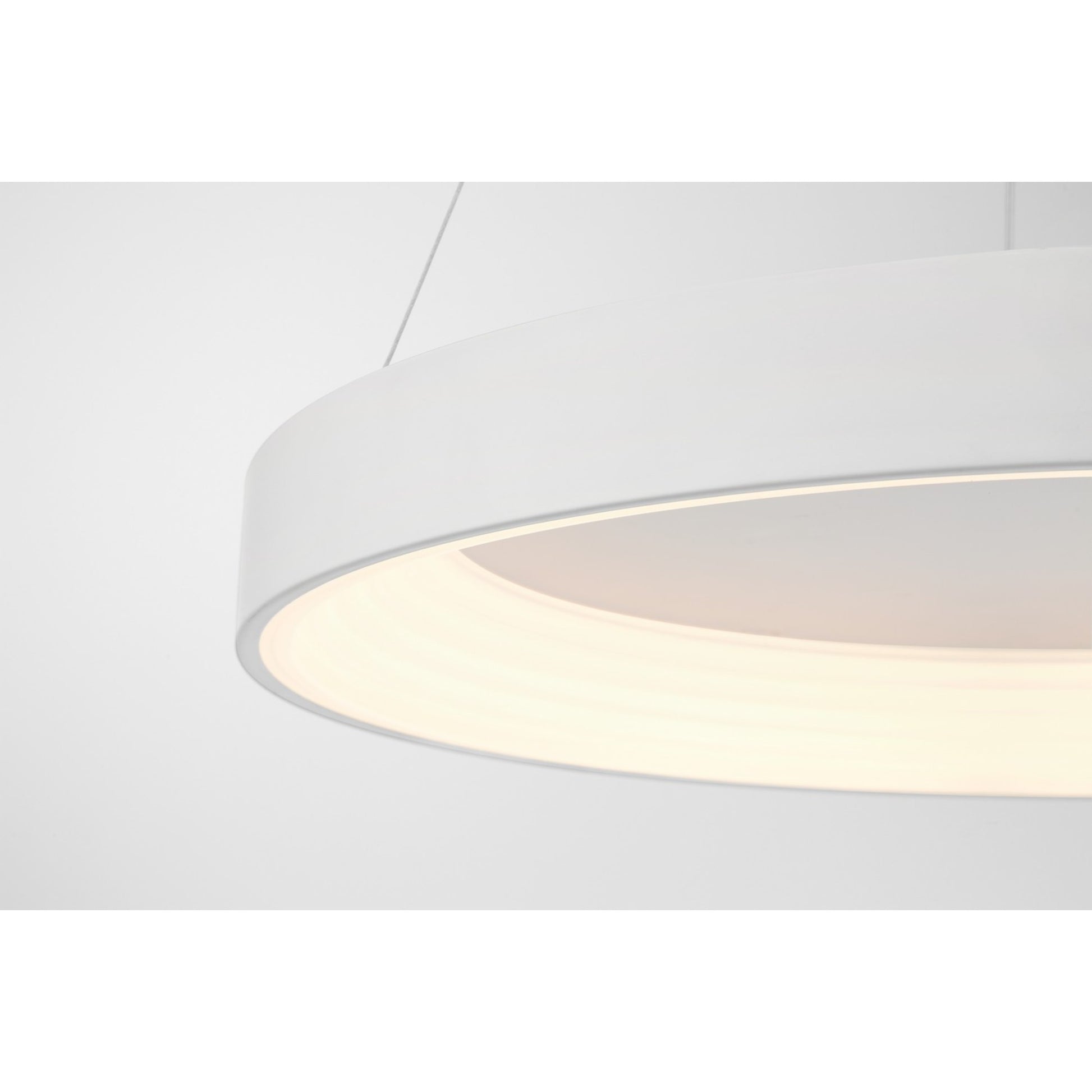 Conc 24" LED Pendant, Matte White Finish - Bees Lighting