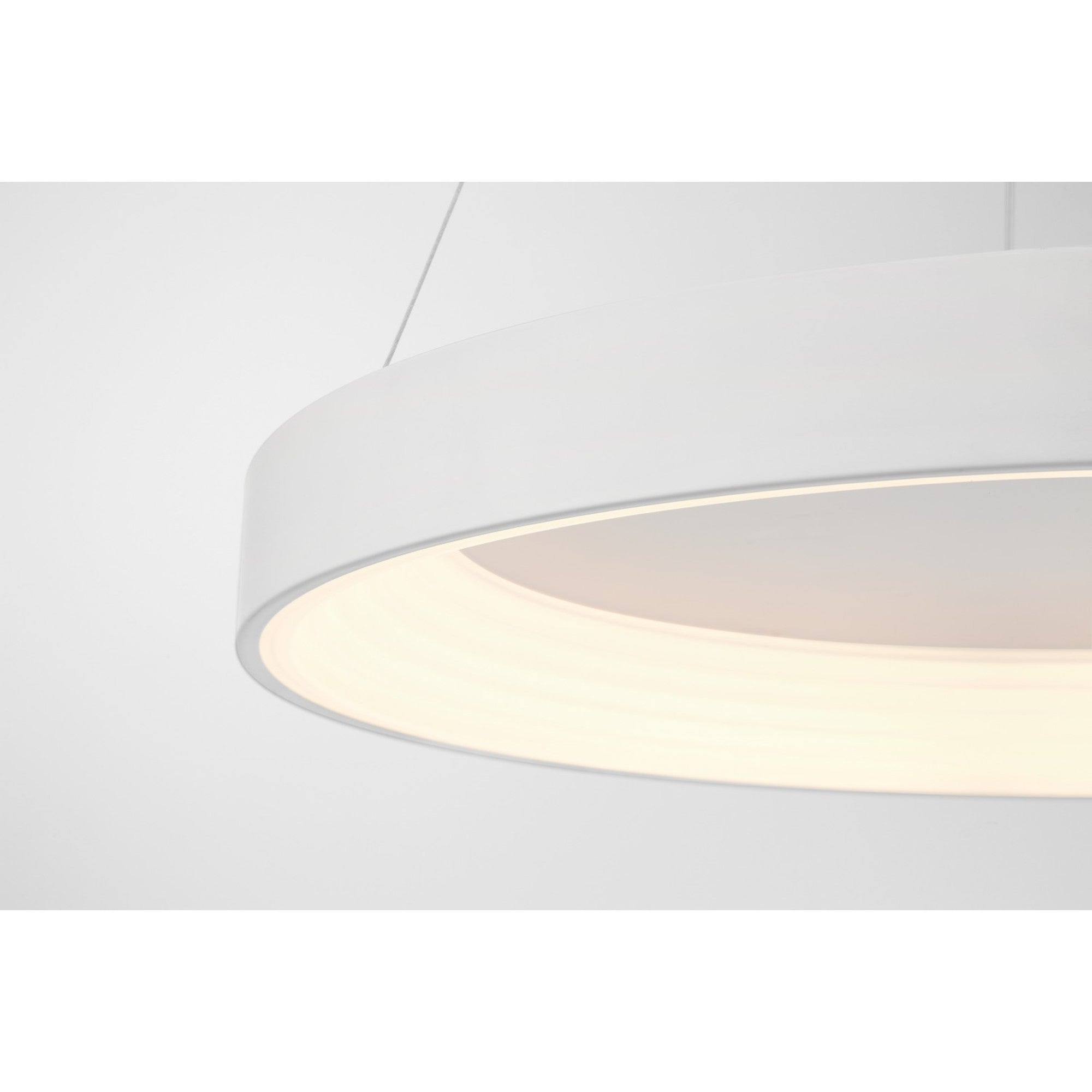 Conc 24" LED Pendant, Matte White Finish - Bees Lighting