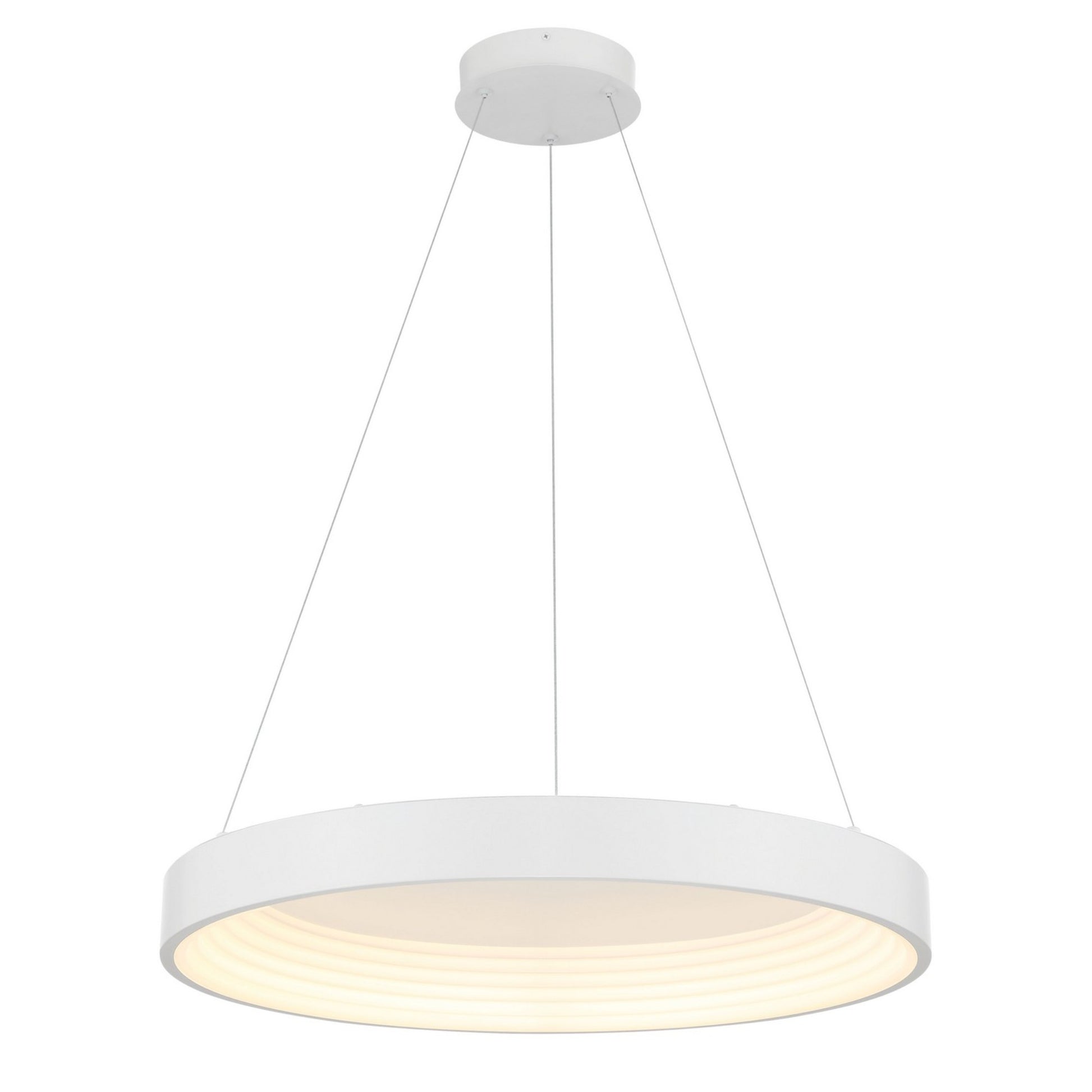 Conc 24" LED Pendant, Matte White Finish - Bees Lighting