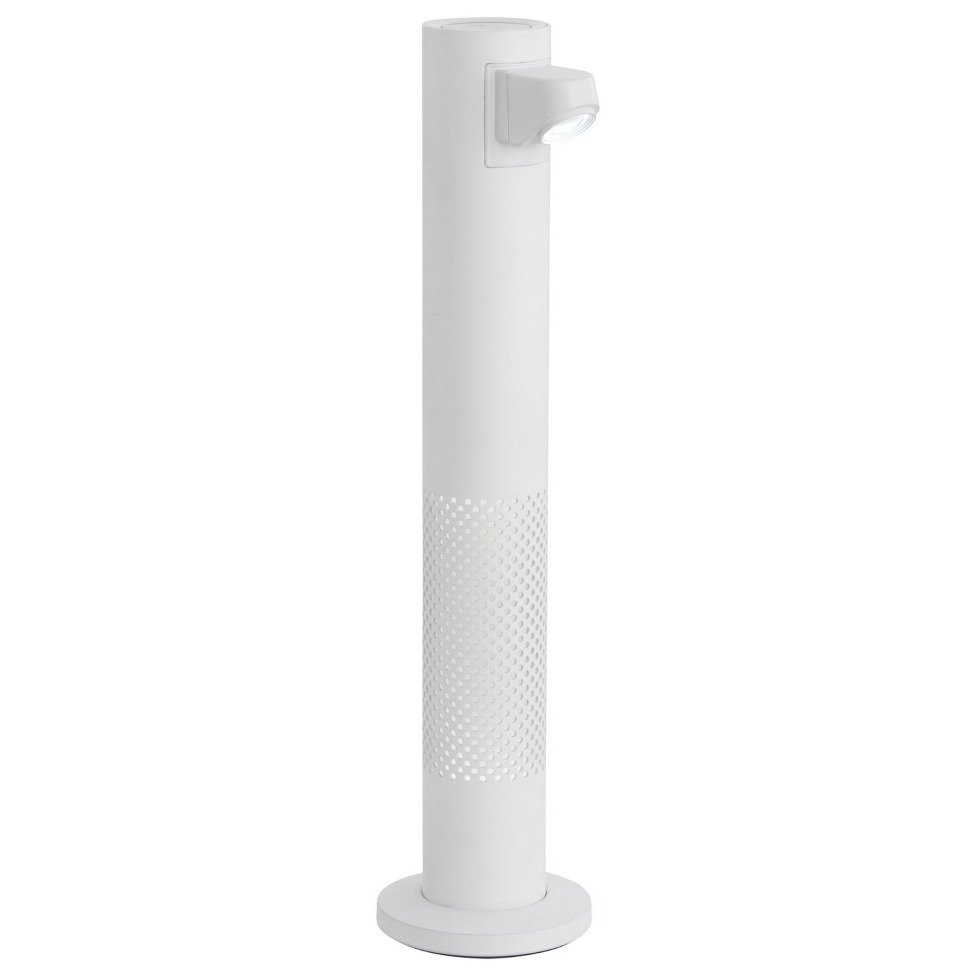 Task Portables LED Flash Lamp with Battery, Matte White Finish - Bees Lighting