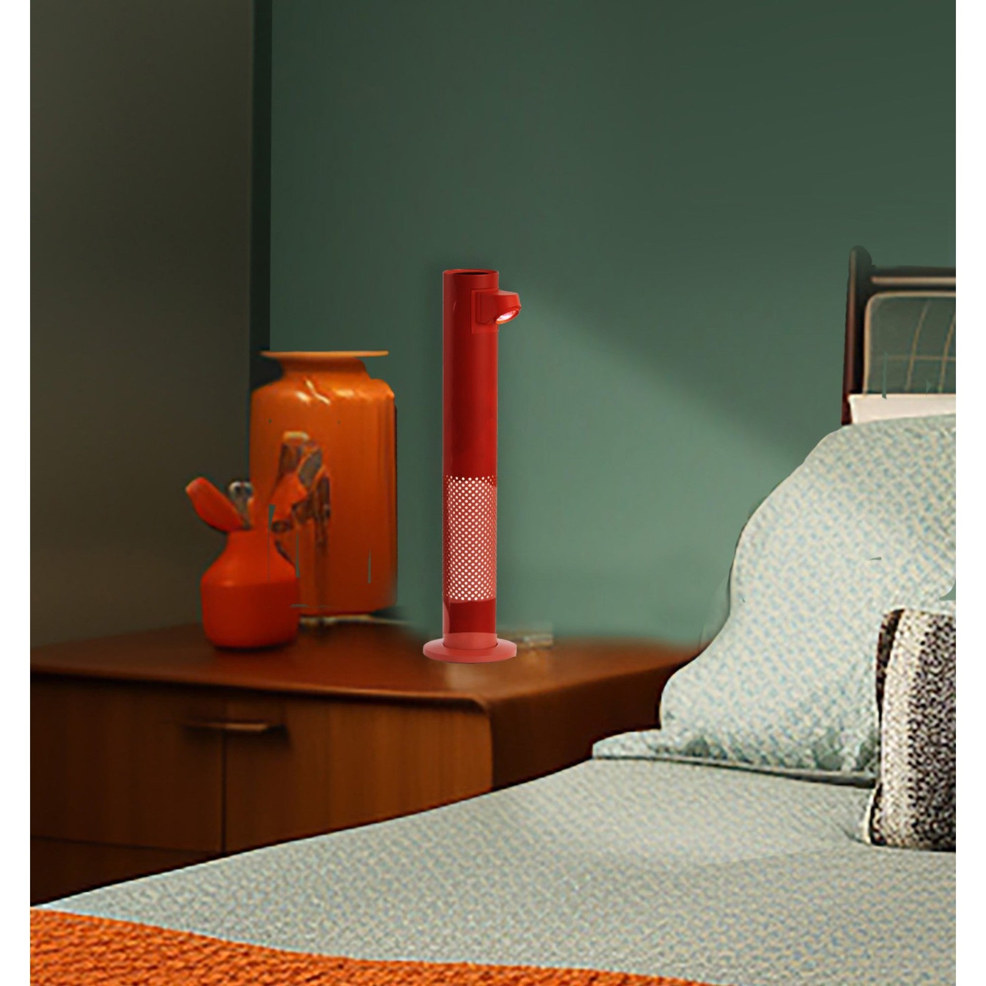 Kovacs LED Flash Lamp with Battery, Gloss Red Finish - Bees Lighting