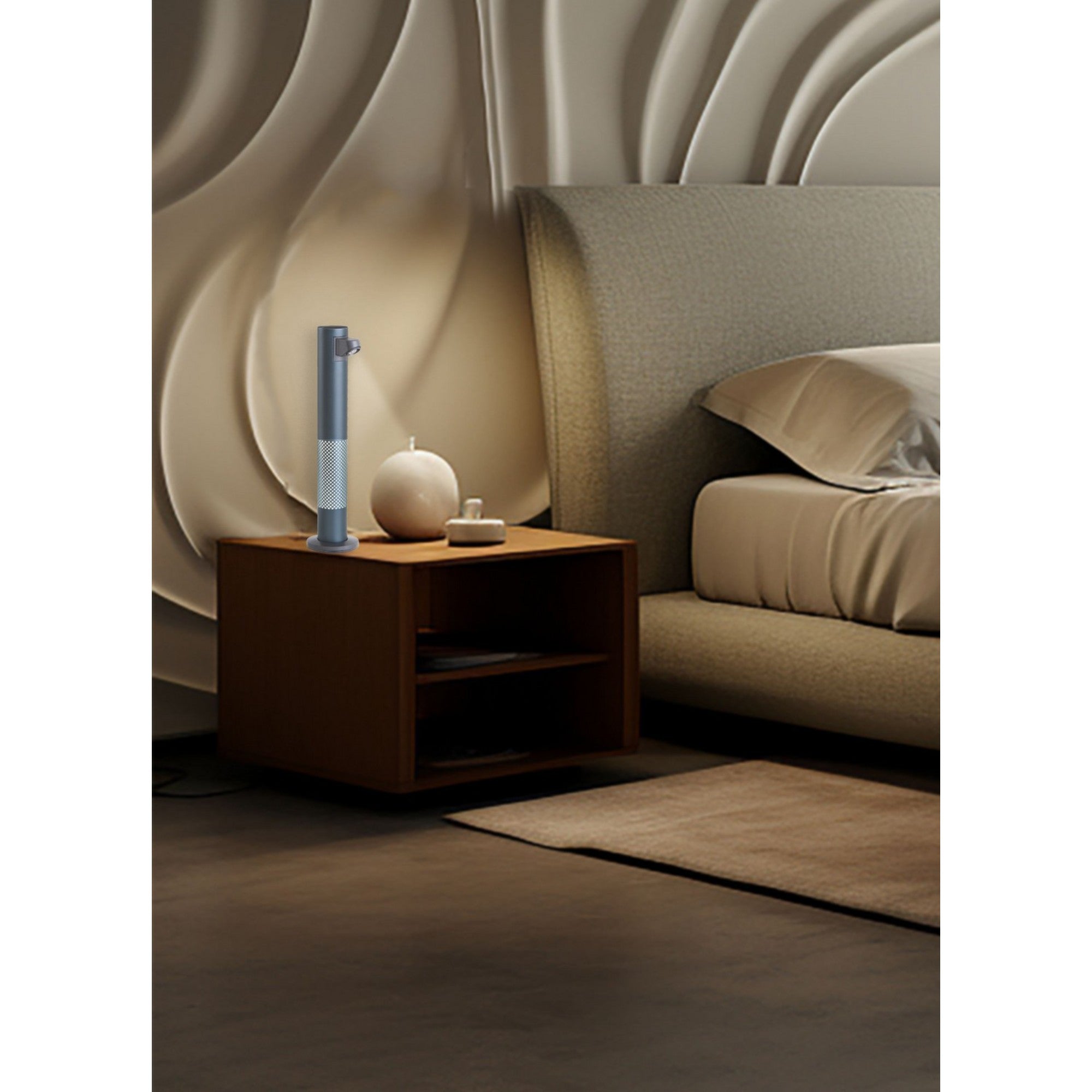 Task Portables LED Flash Lamp with Battery, Mystic Grey Finish - Bees Lighting