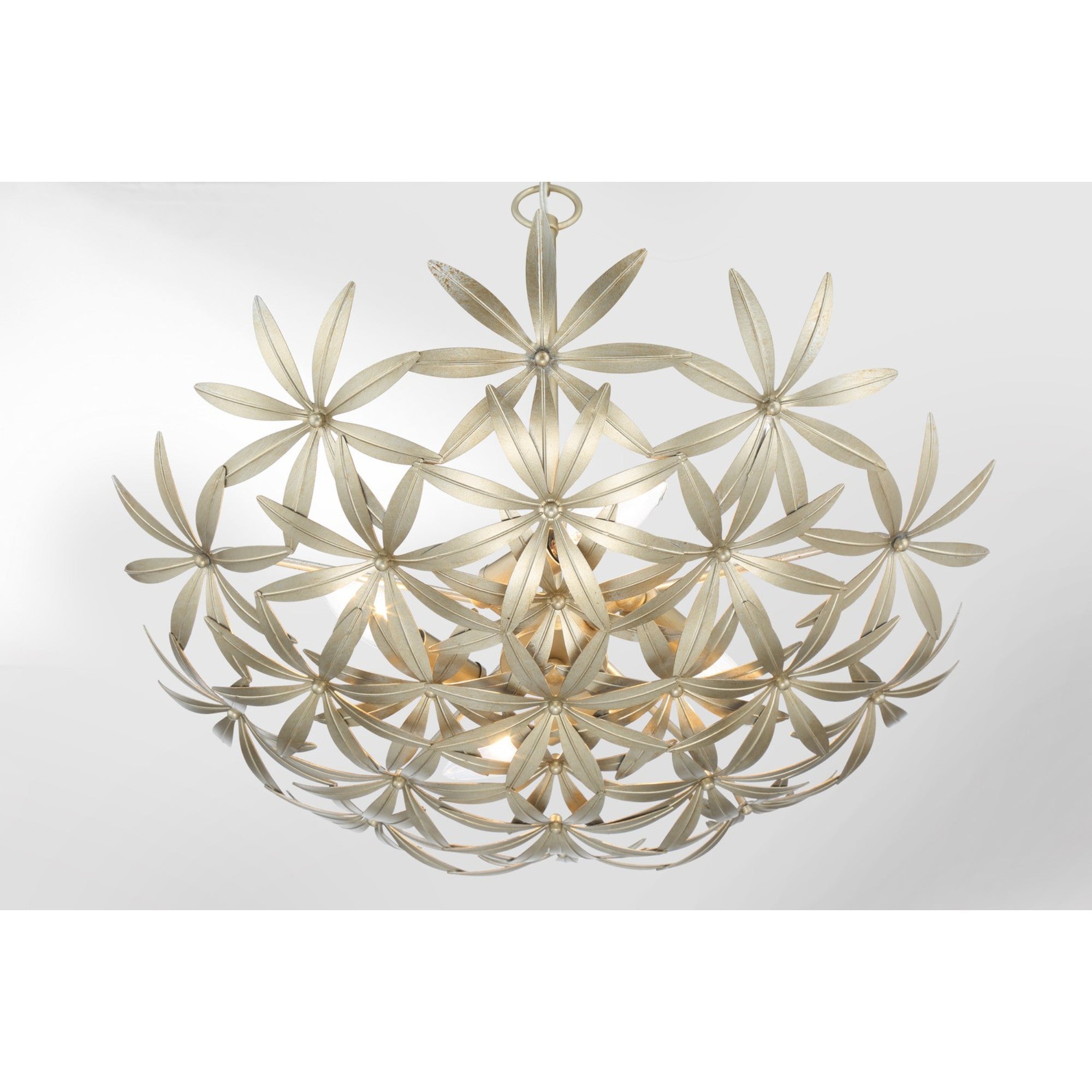 Flower Child 21" 4-Light Pendant, Ambry Gold Finish - Bees Lighting