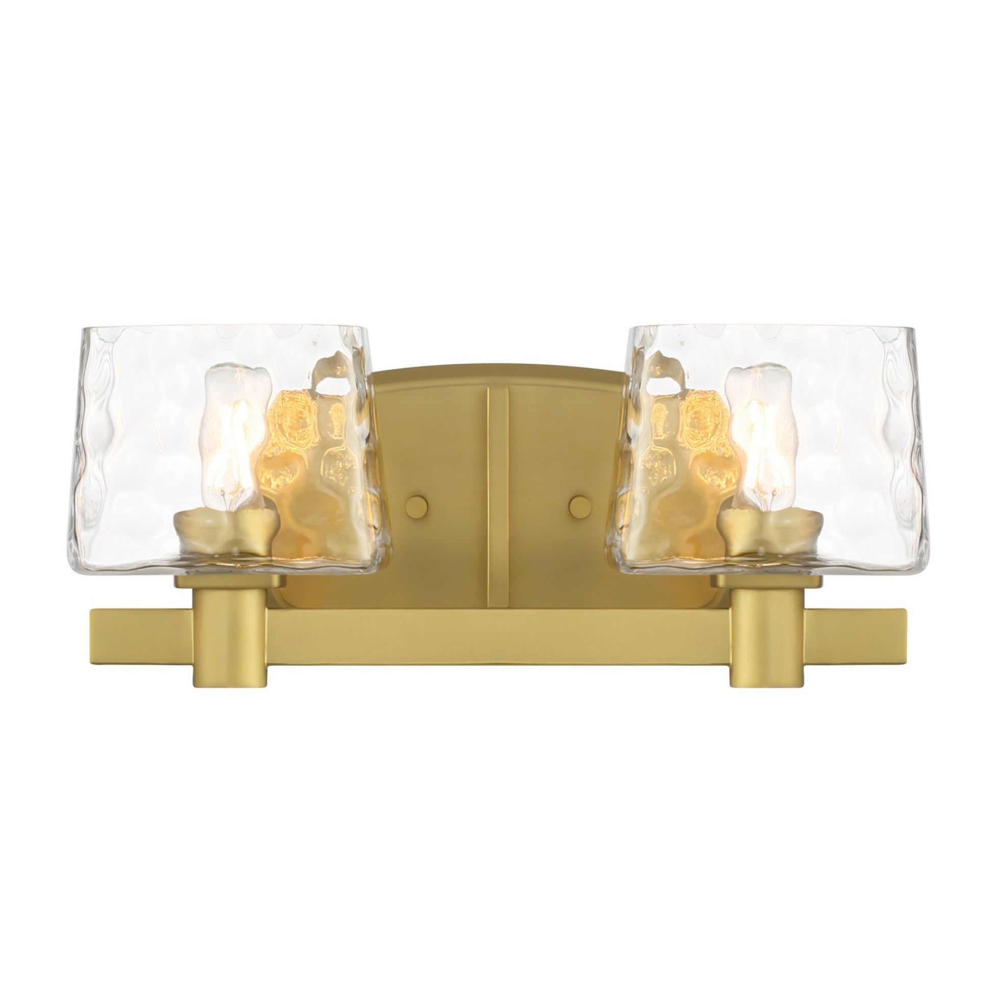 Drysdale 15" 2-Light Bath Vanity, Soft Brass Finish - Bees Lighting