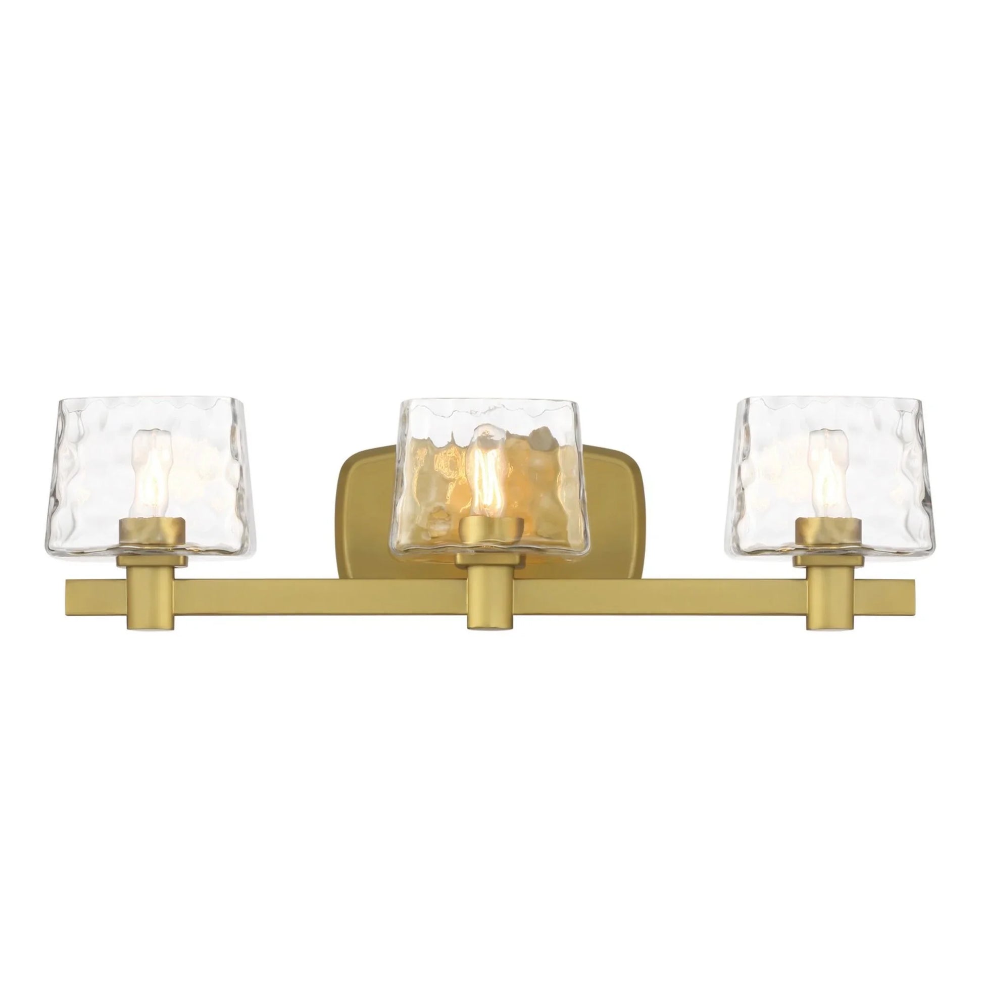 Drysdale 24" 3-Light Bath Vanity, Soft Brass Finish - Bees Lighting