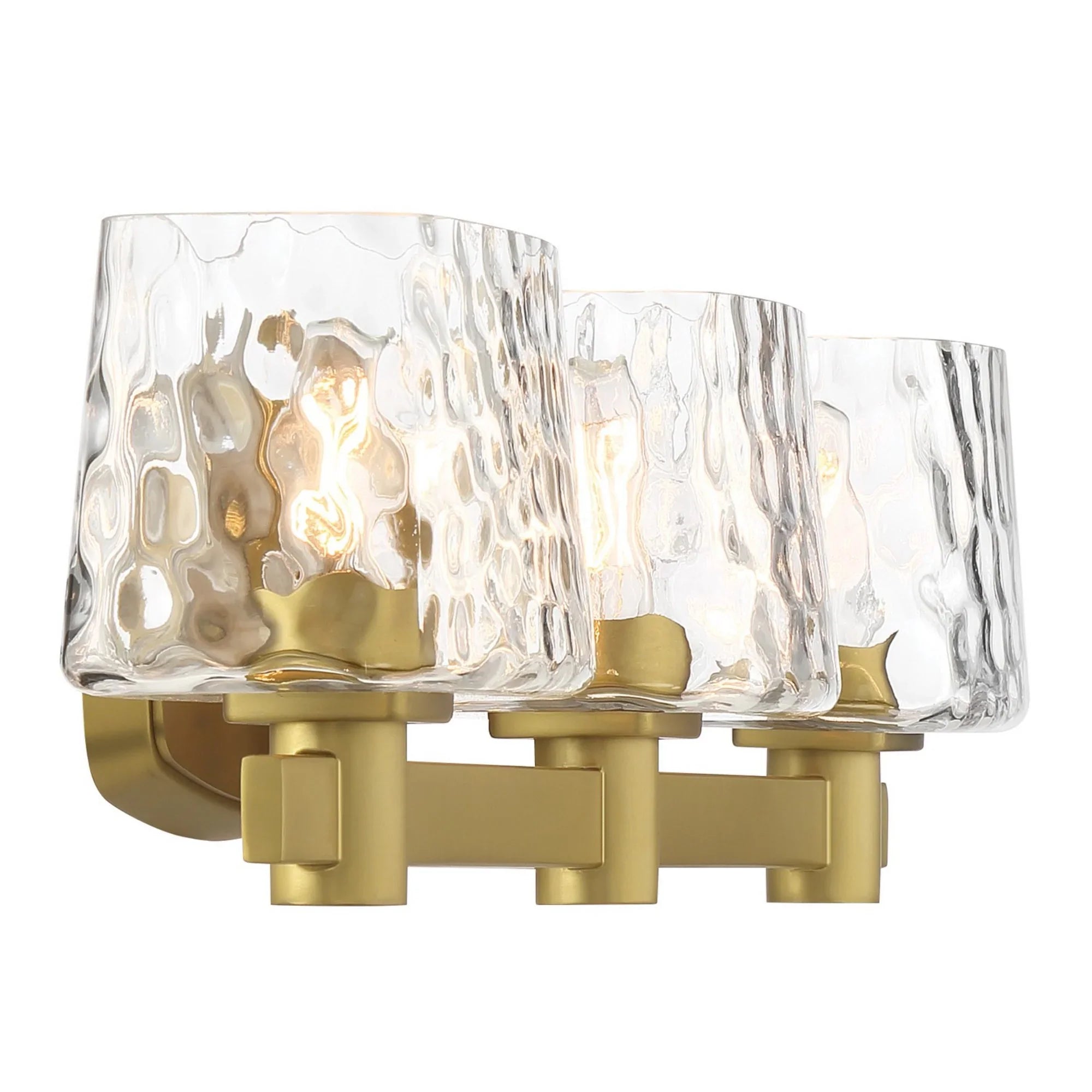 Drysdale 24" 3-Light Bath Vanity, Soft Brass Finish - Bees Lighting