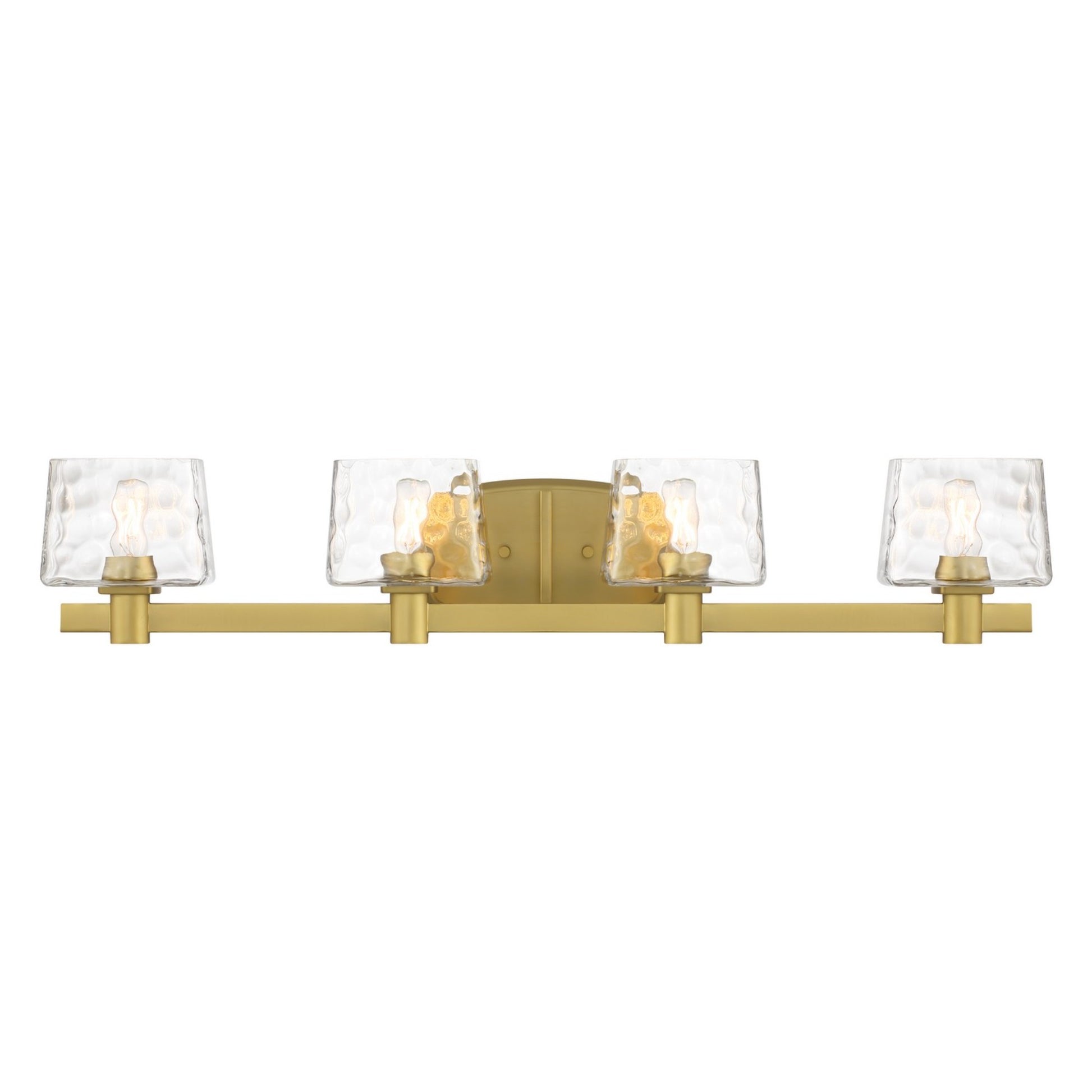 Drysdale 33" 4-Light Bath Vanity, Soft Brass Finish - Bees Lighting