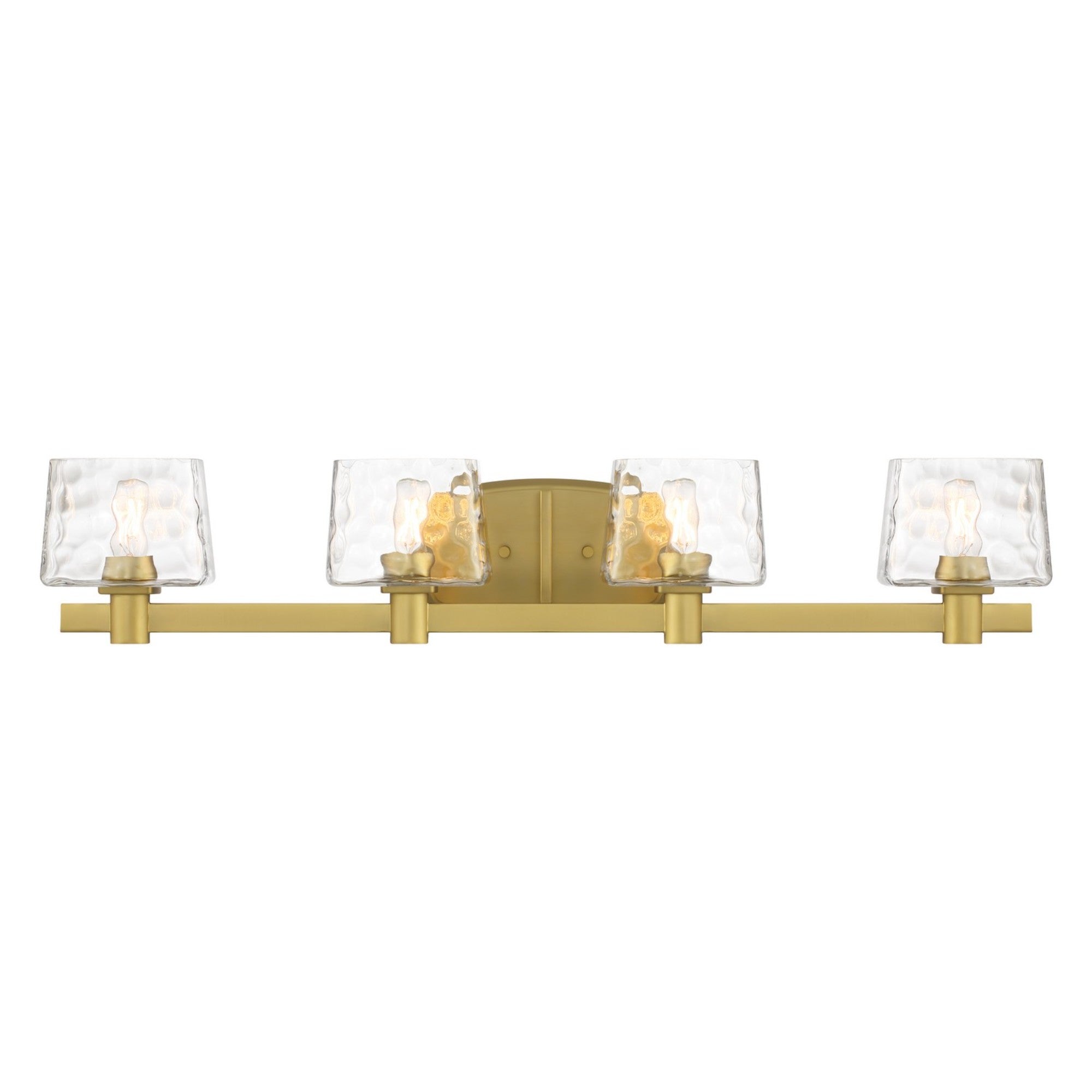 Drysdale 33" 4-Light Bath Vanity, Soft Brass Finish - Bees Lighting