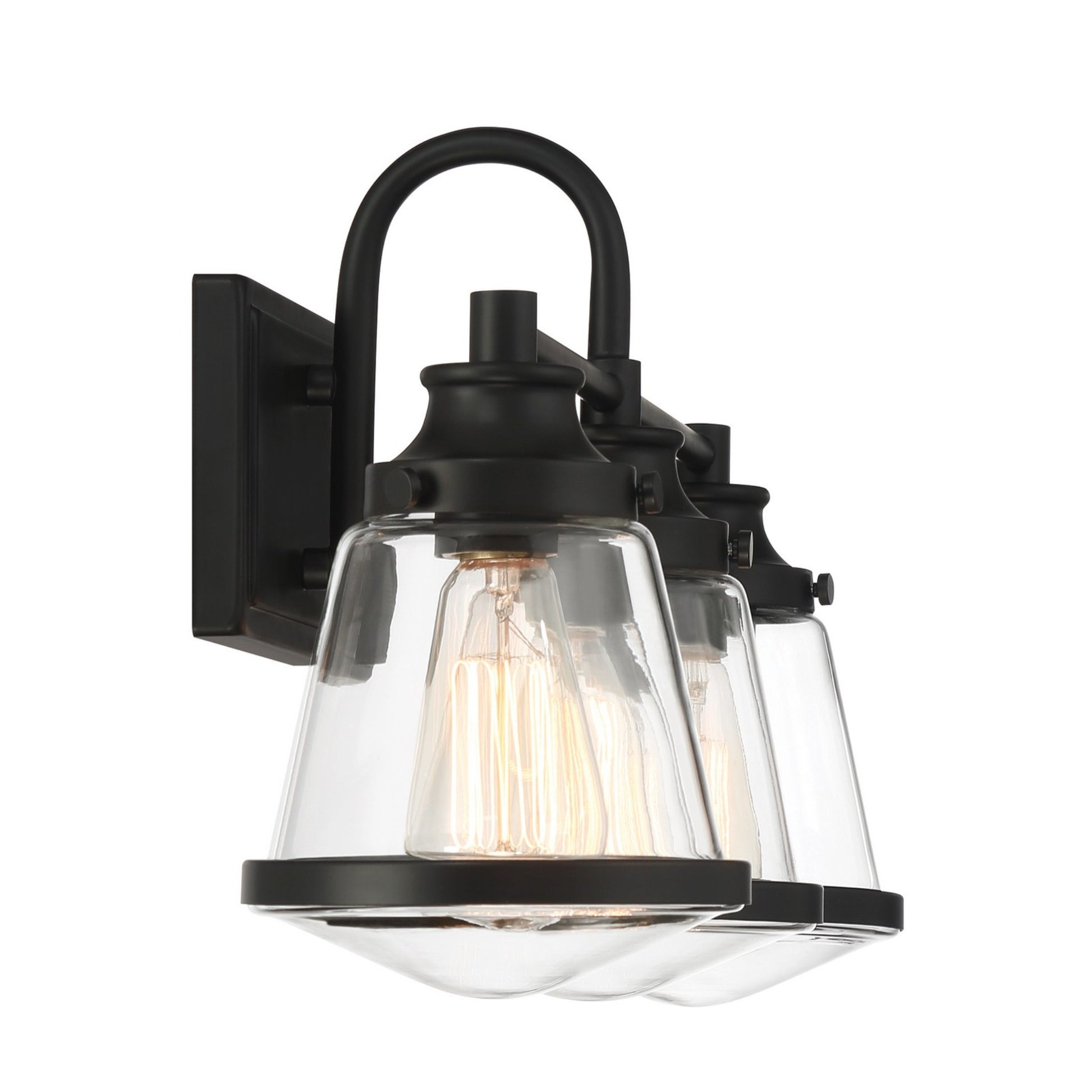 Mannsdale 24" 3-Light Bath Vanity, Coal Finish - Bees Lighting