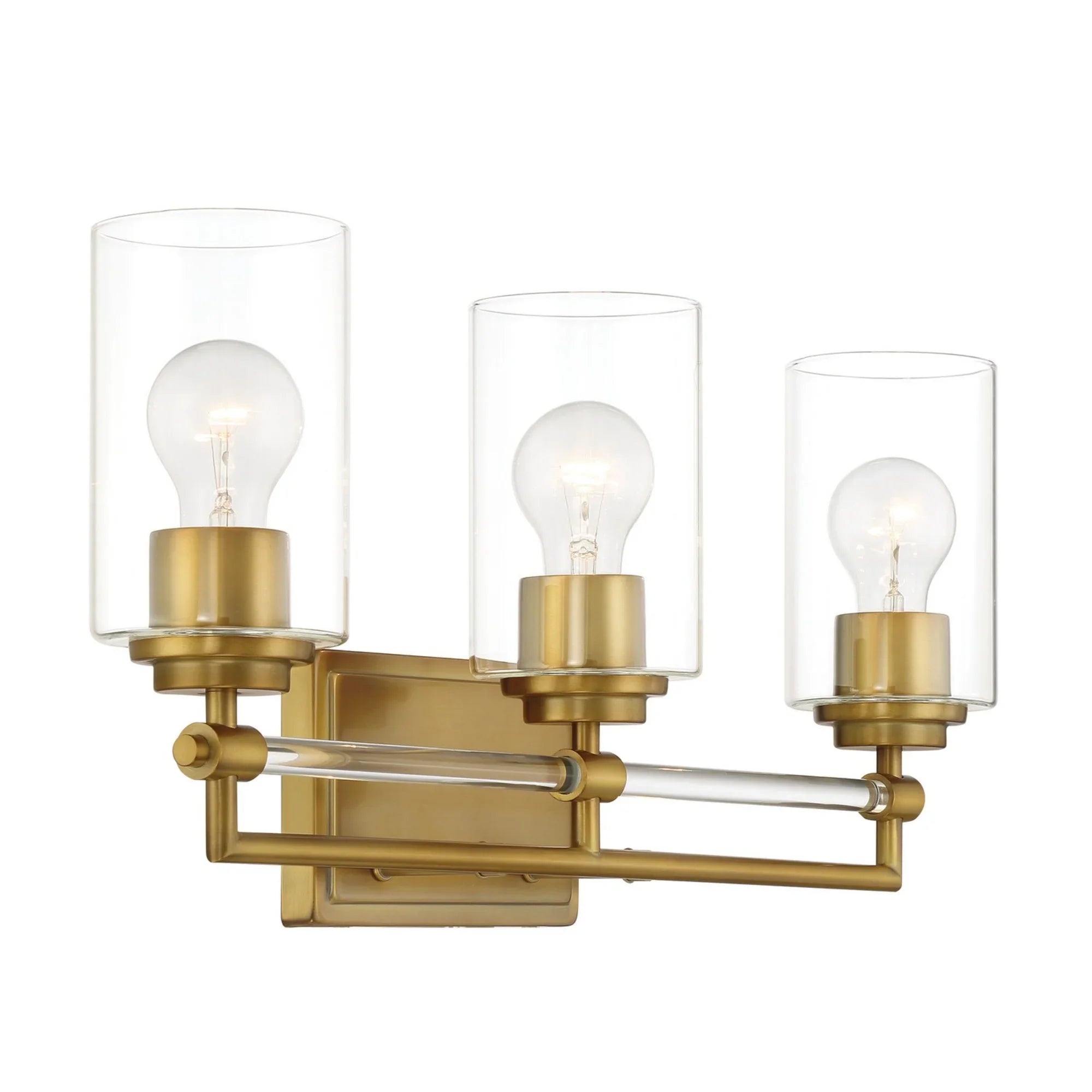 Binsly 24" 3-Light Bath Vanity, Antique Noble Brass Finish - Bees Lighting