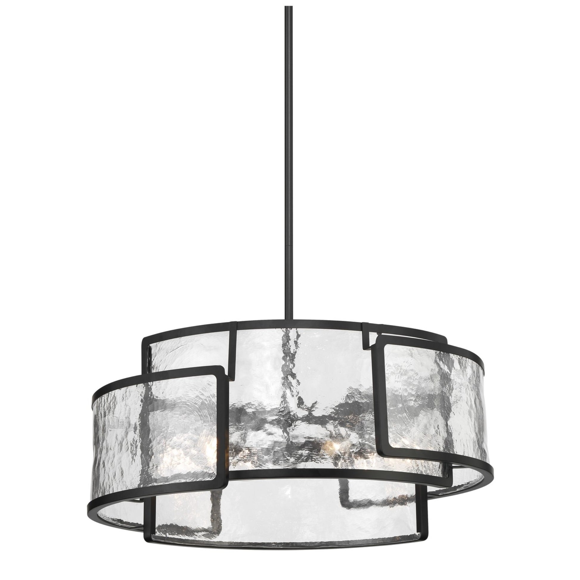 Bella Collina 28" 6-Light Pendant, Coal Finish - Bees Lighting