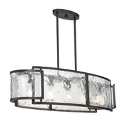 Bella Collina 48" 5-Light Island Light, Coal Finish - Bees Lighting