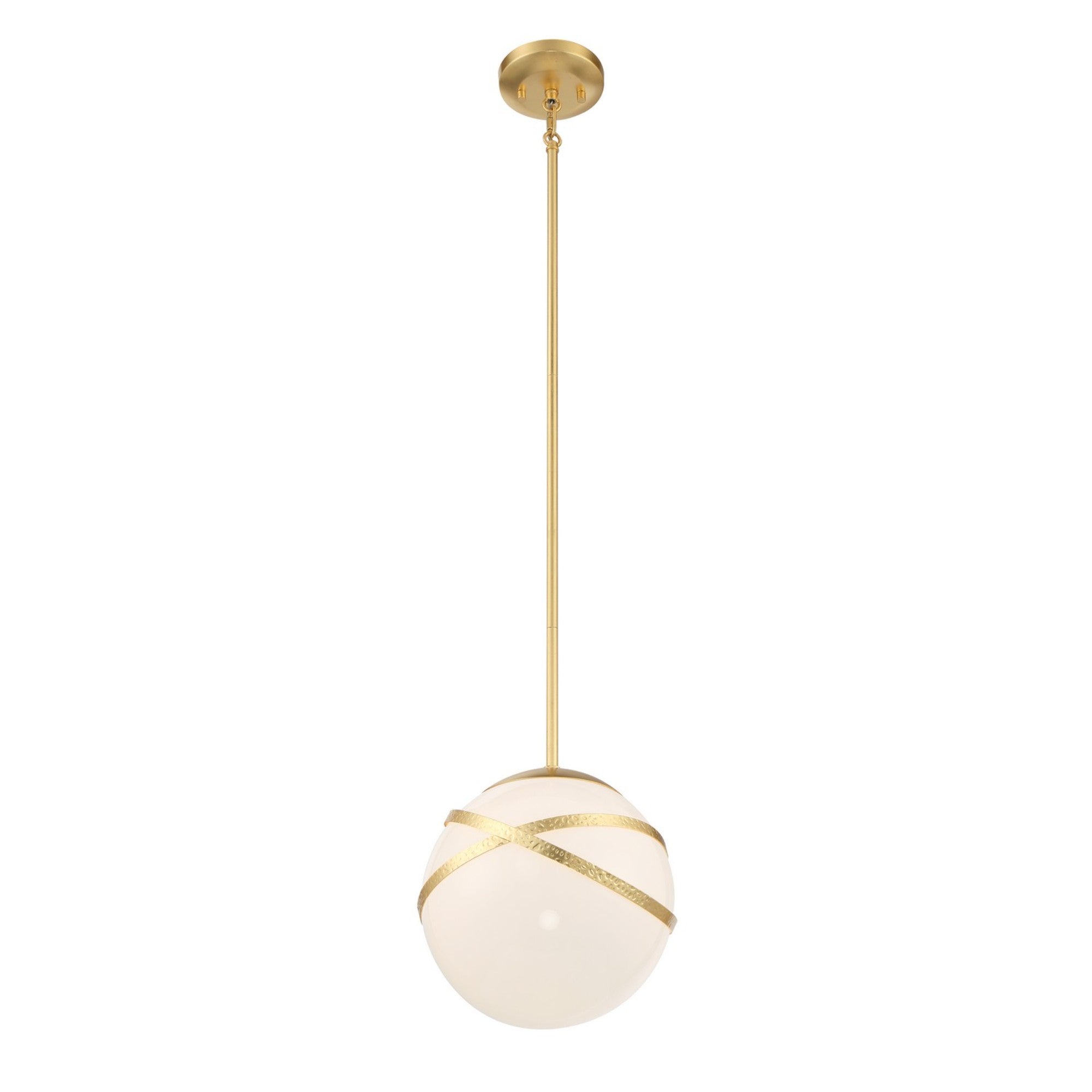 Batignolles 10" Mini Pendant, Spring Gold Leaf Finish - Bees Lighting