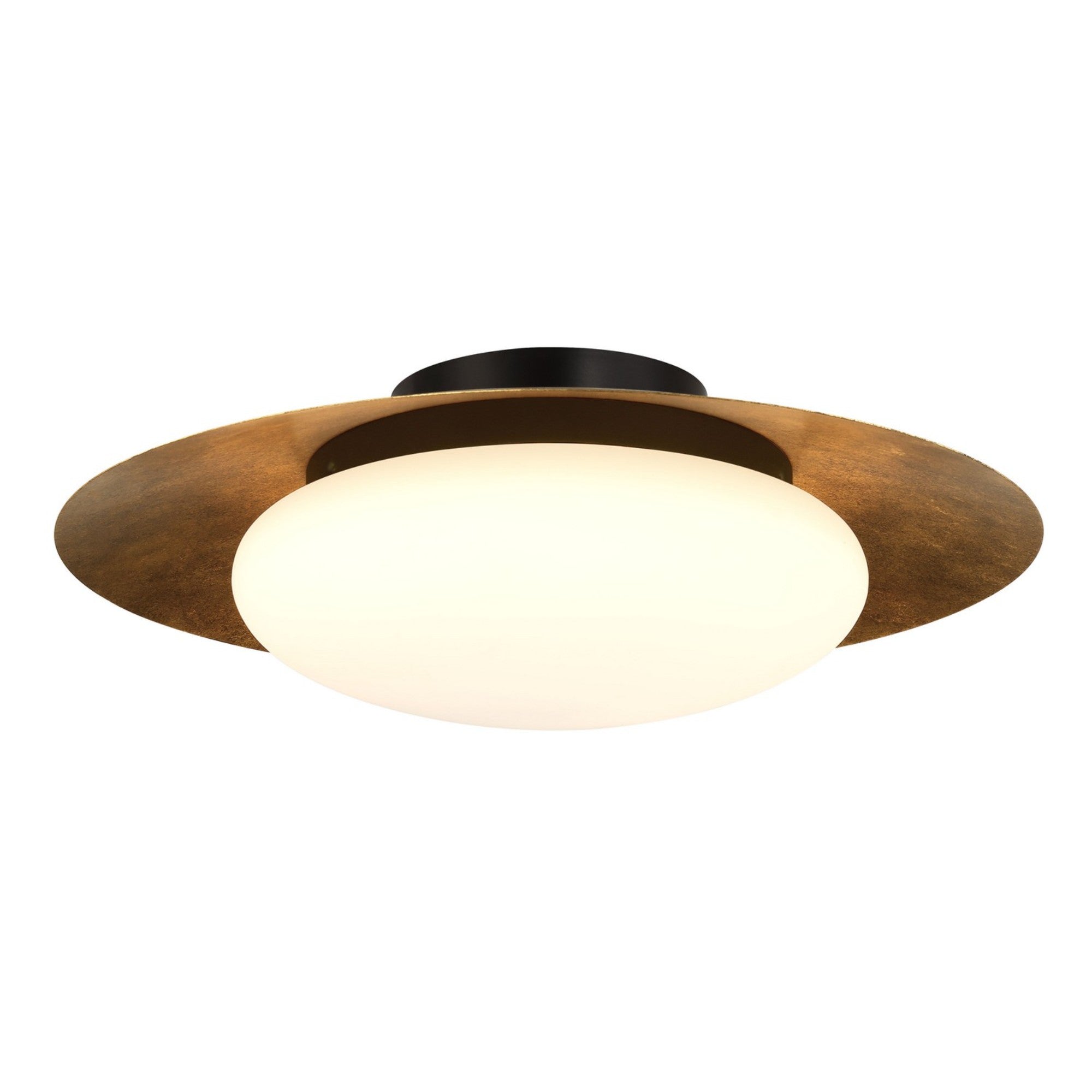 Zinola 18" 1 Light LED Flush Mount Gold Finish