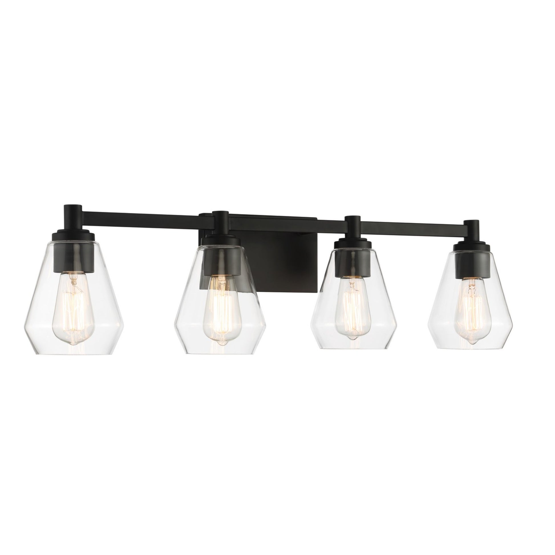 Clarity 32" 4-Light Bath Vanity, Coal Finish - Bees Lighting