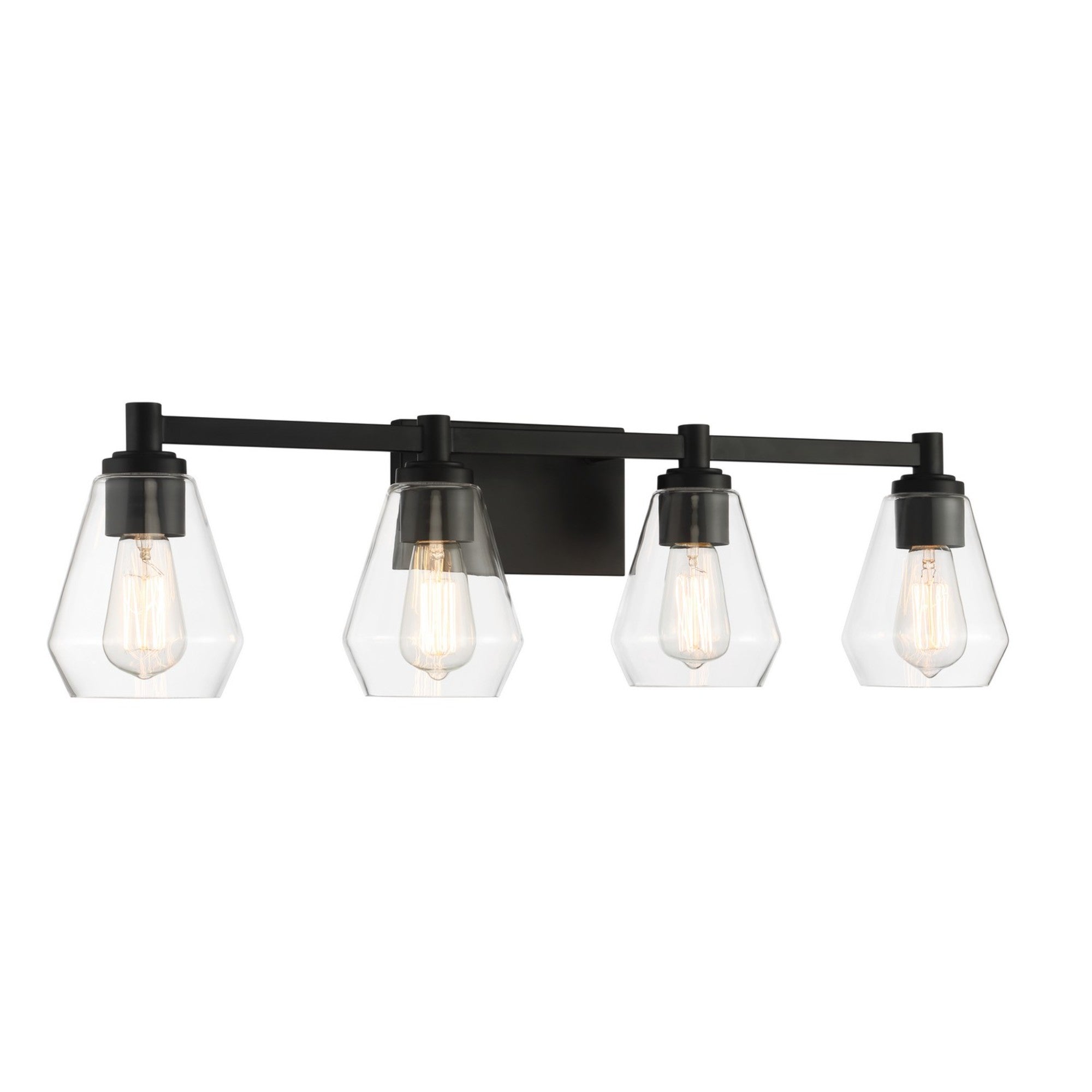 Clarity 32" 4-Light Bath Vanity, Coal Finish - Bees Lighting