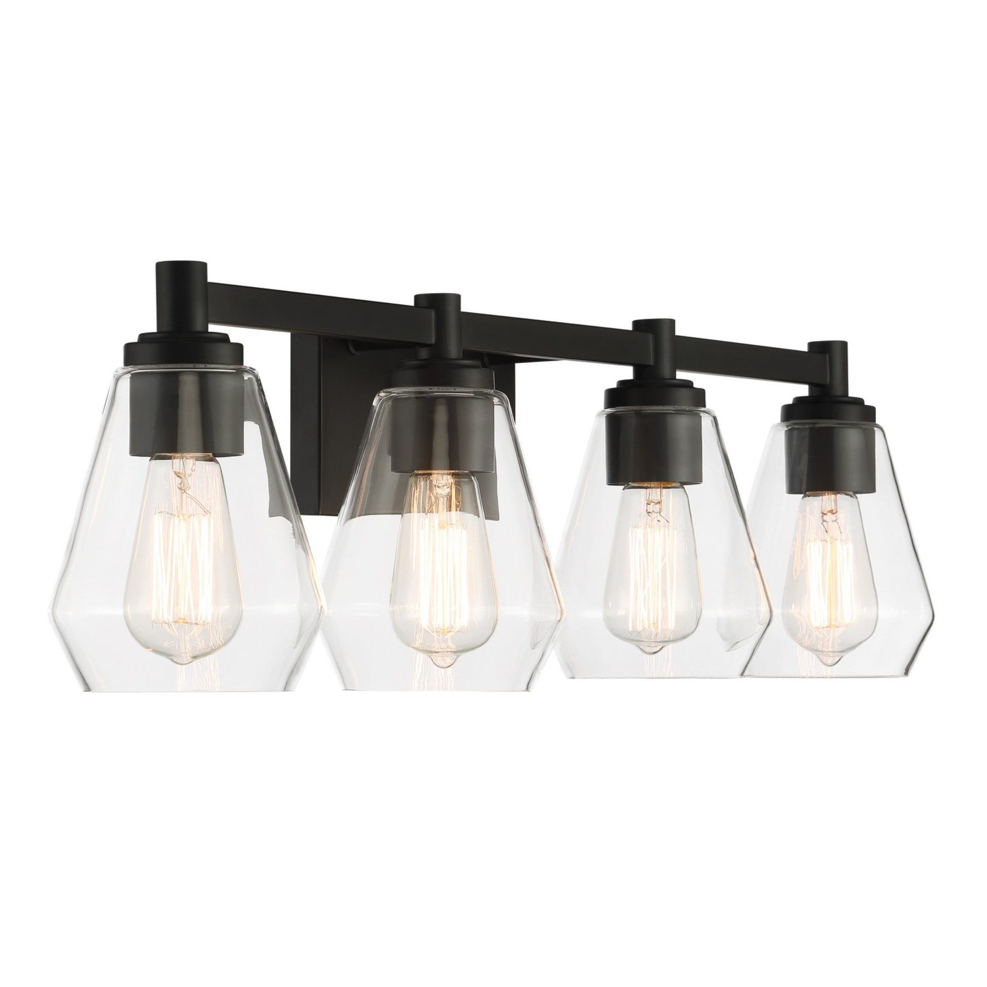 Clarity 32" 4-Light Bath Vanity, Coal Finish - Bees Lighting