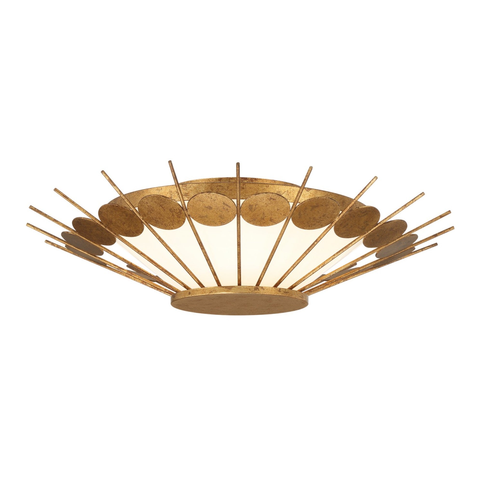 Capieso 20" 1 Light LED Flush Mount Light Gold Finish - Bees Lighting