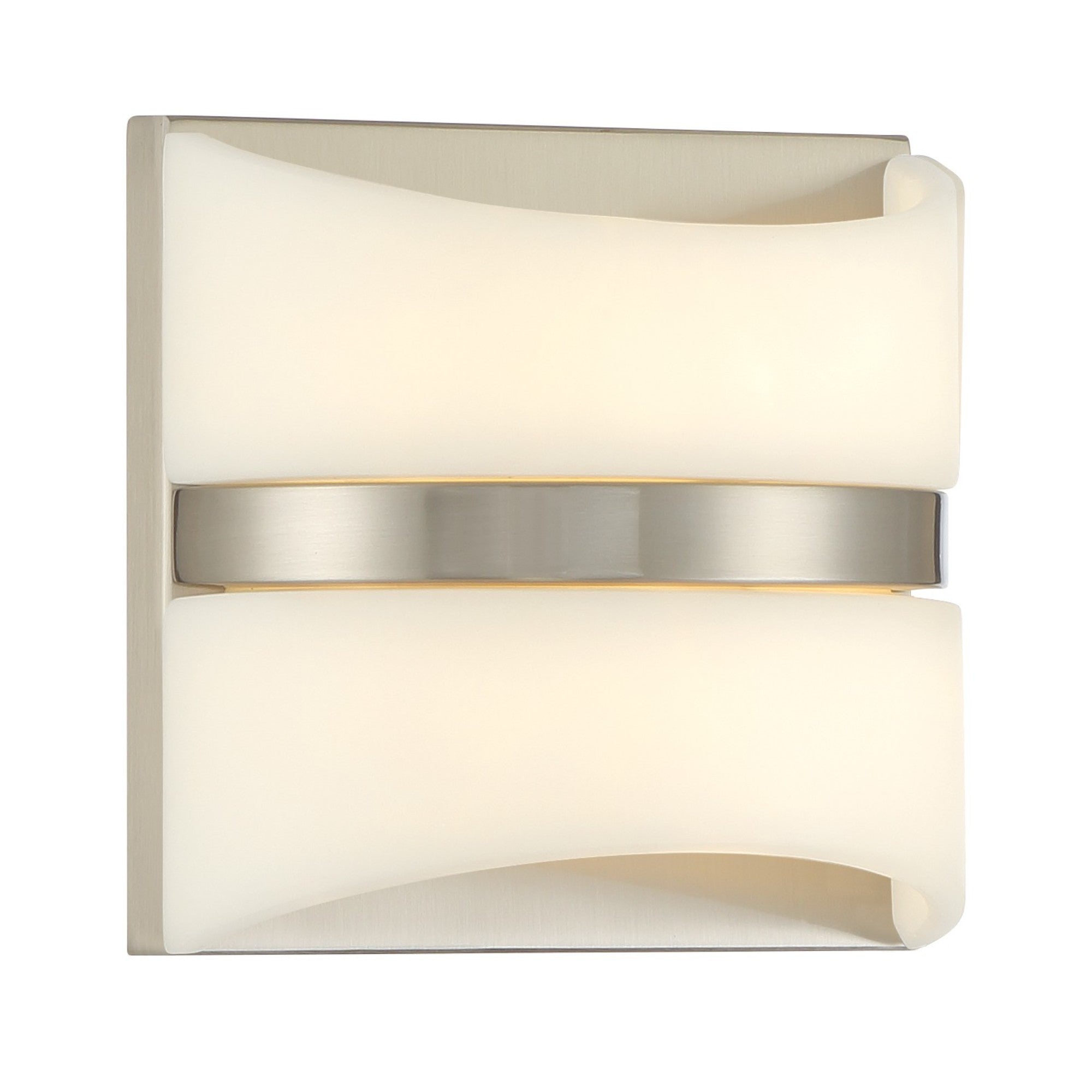 Velaux 7" LED Wall Sconce, Brushed Nickel Finish - Bees Lighting