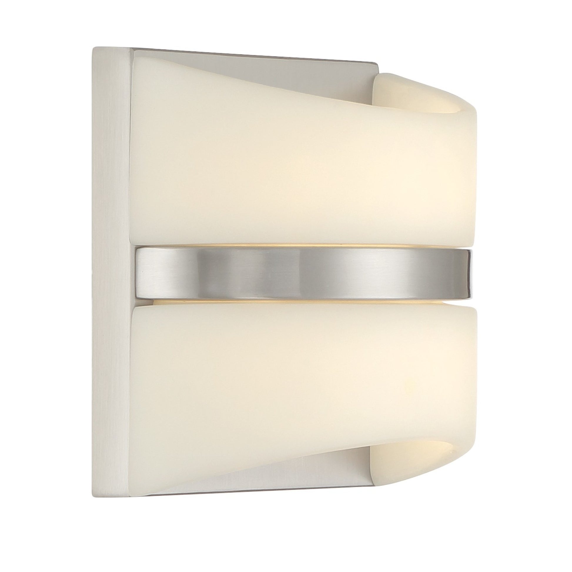 Velaux 7" LED Wall Sconce, Brushed Nickel Finish - Bees Lighting
