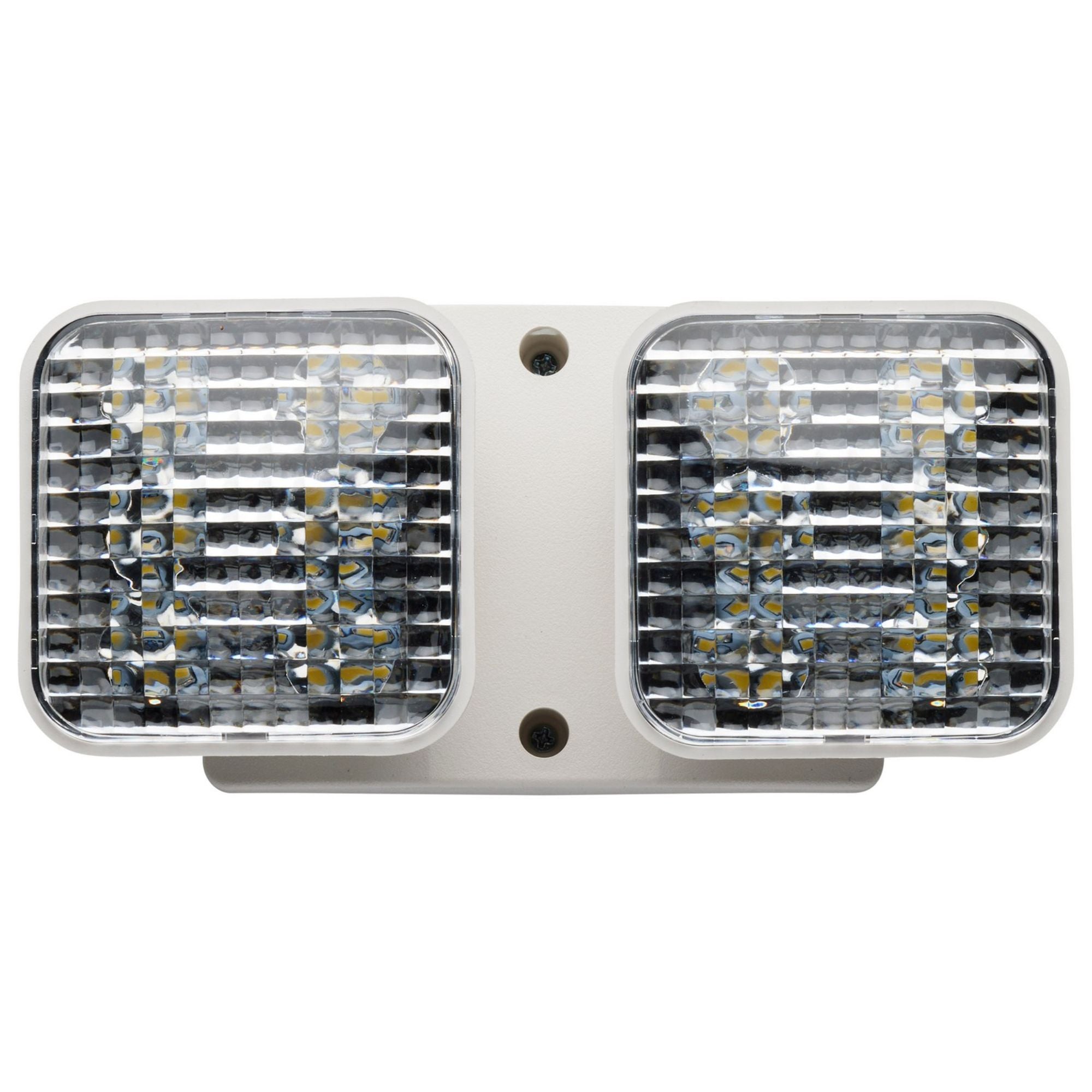 Dual Head Remote LED Emergency Light, White