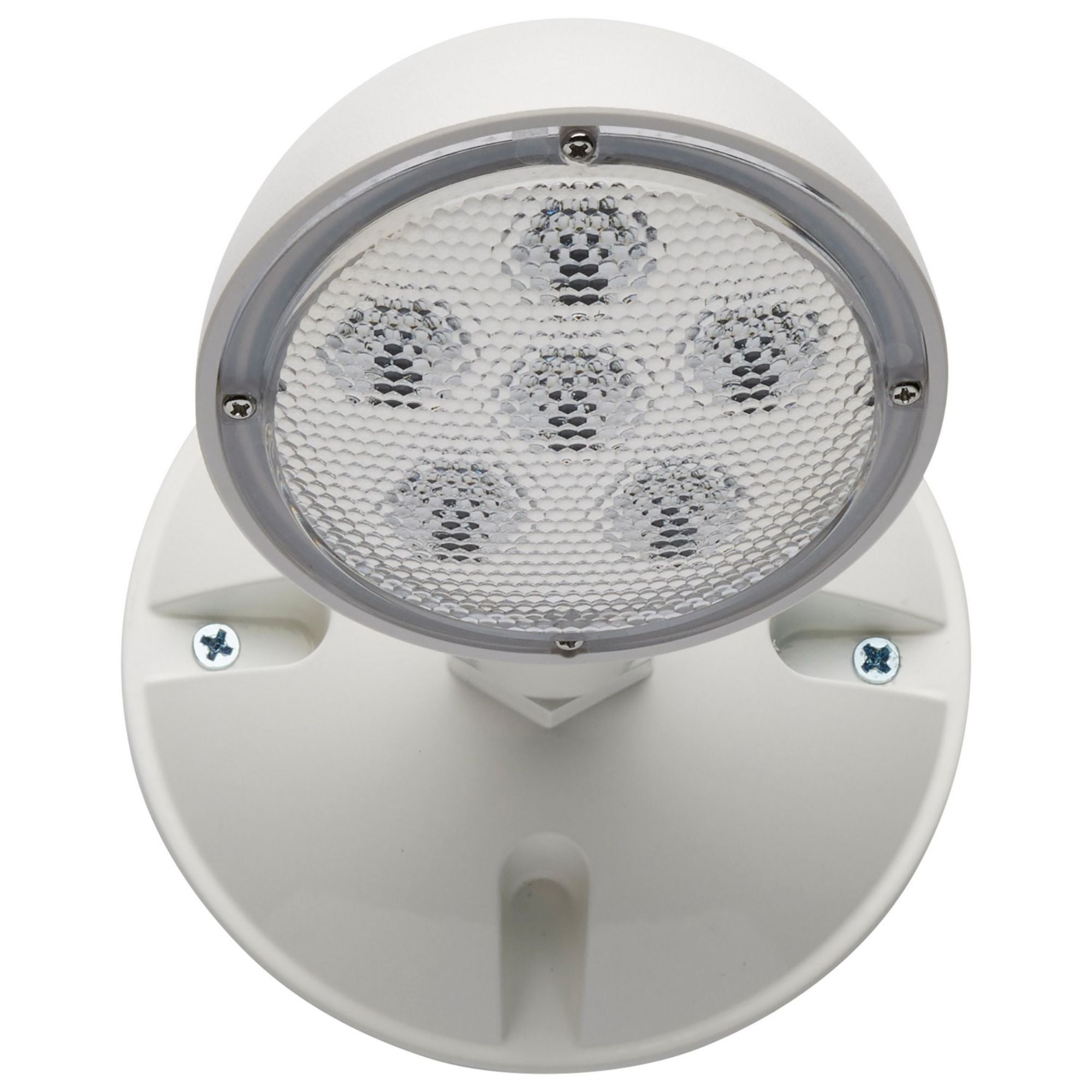 Single Head Remote Outdoor LED Emergency Light, White