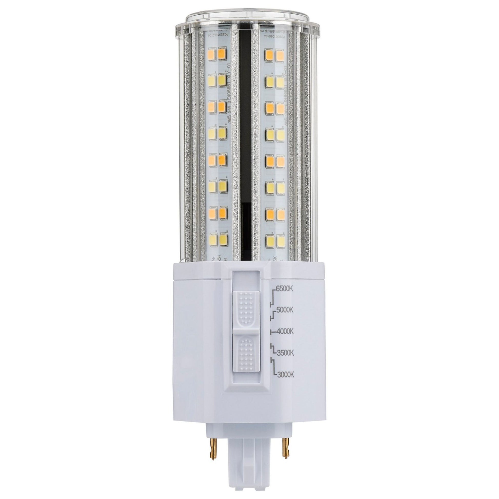2 pin PL LED Bulb, 22W, High Lumen 2860lm, Ballast Bypass, 3000K to 6500K, G24d Base - Bees Lighting