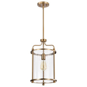 Yorktown 10 in. 1 Light Pendant Light, Clear Glass - Bees Lighting