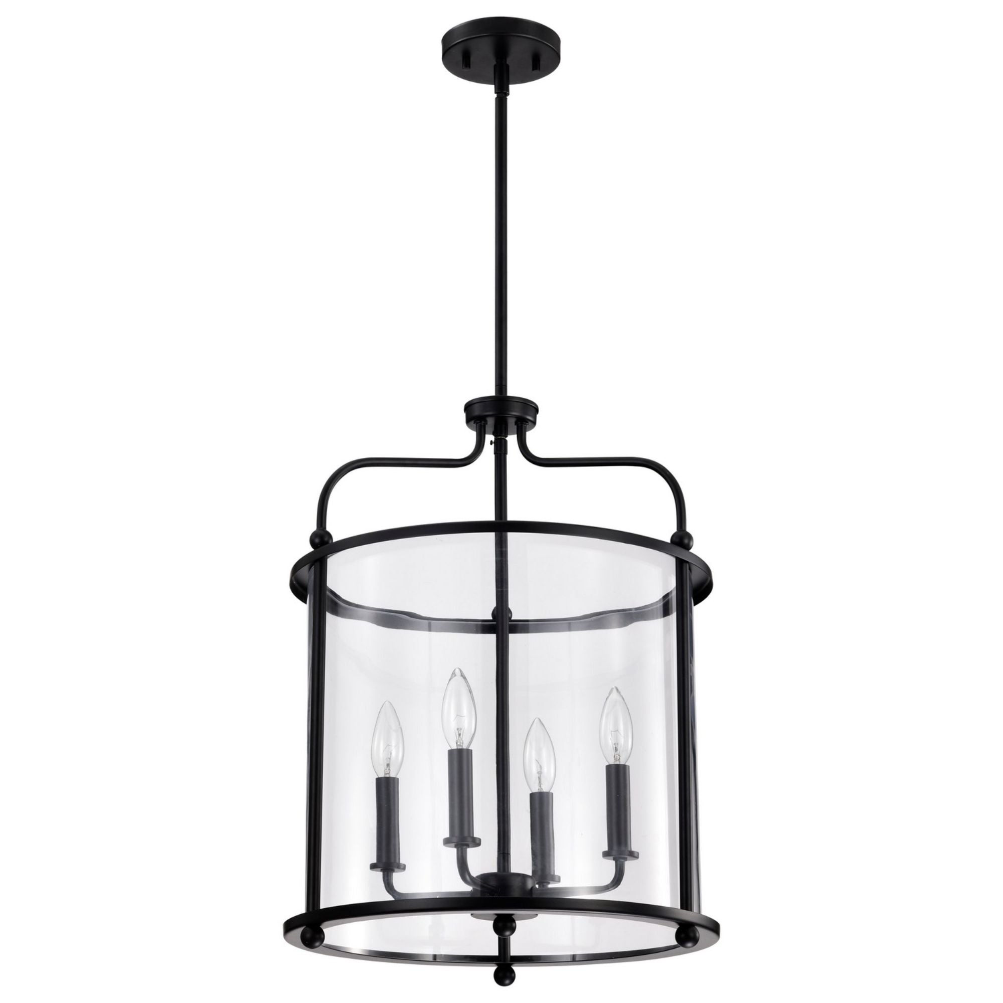 Yorktown 16 in. 4 Lights Pendant Light, Clear Glass - Bees Lighting