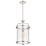 Yorktown 10 in. 1 Light Pendant Light, Clear Glass - Bees Lighting