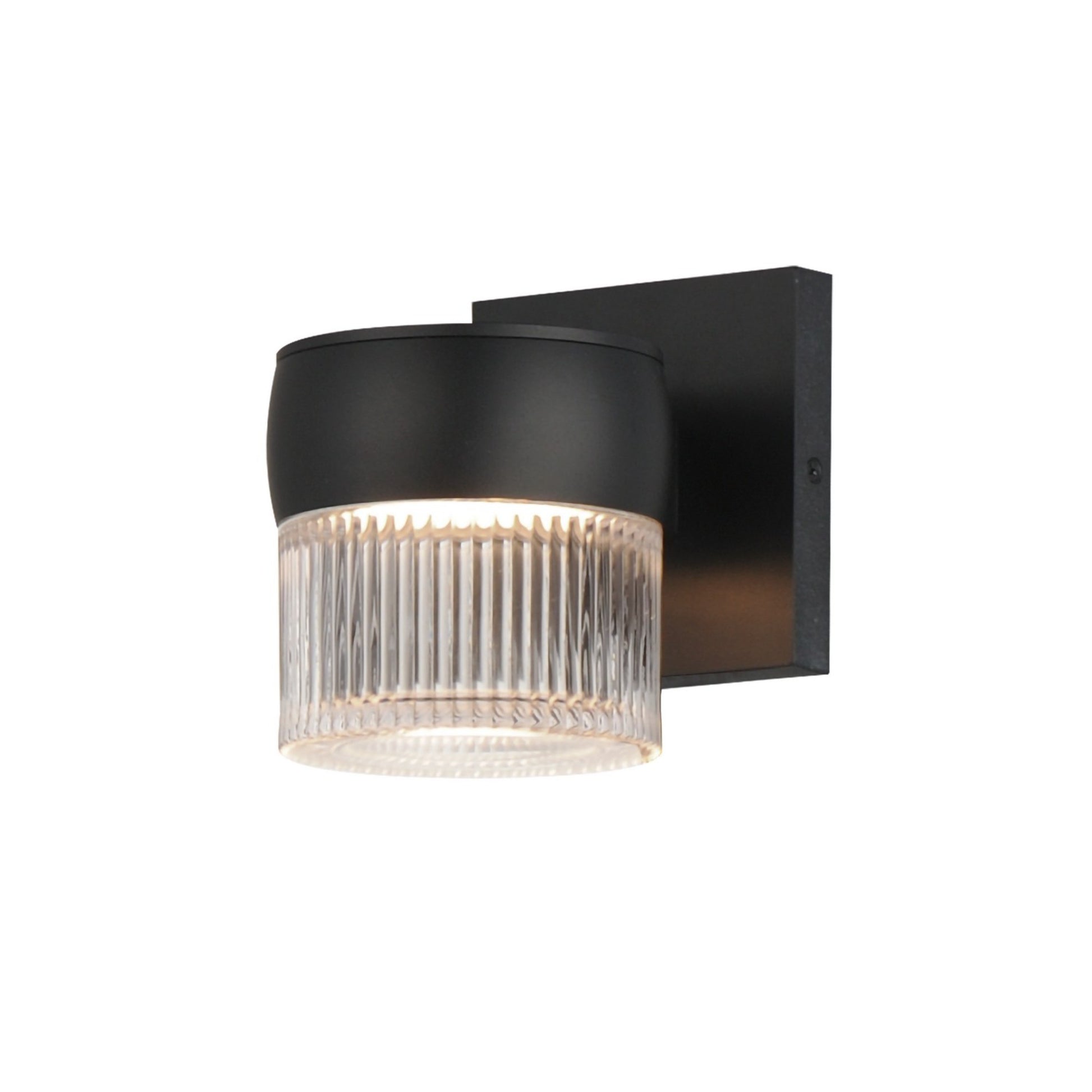 Modular 6" LED Outdoor Wall Sconce, Black Finish - Bees Lighting