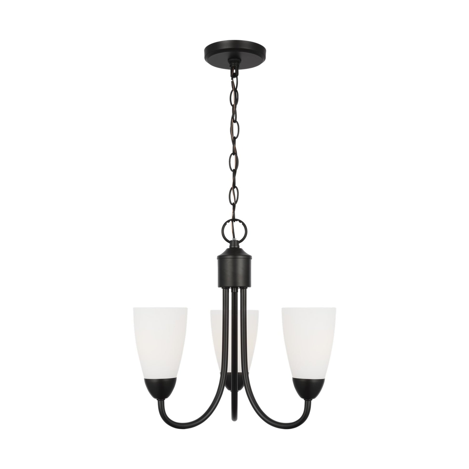 Seville 17" 3-Light Chandelier, Midnight Black Finish - Bees Lighting