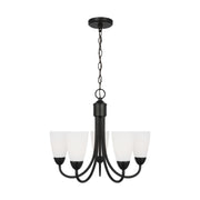 Seville 21" 5-Light Chandelier, Midnight Black Finish - Bees Lighting