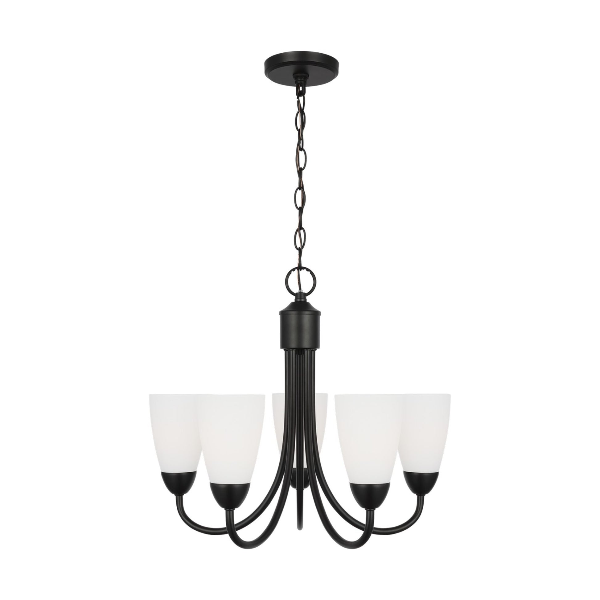 Seville 21" 5-Light Chandelier, Midnight Black Finish - Bees Lighting