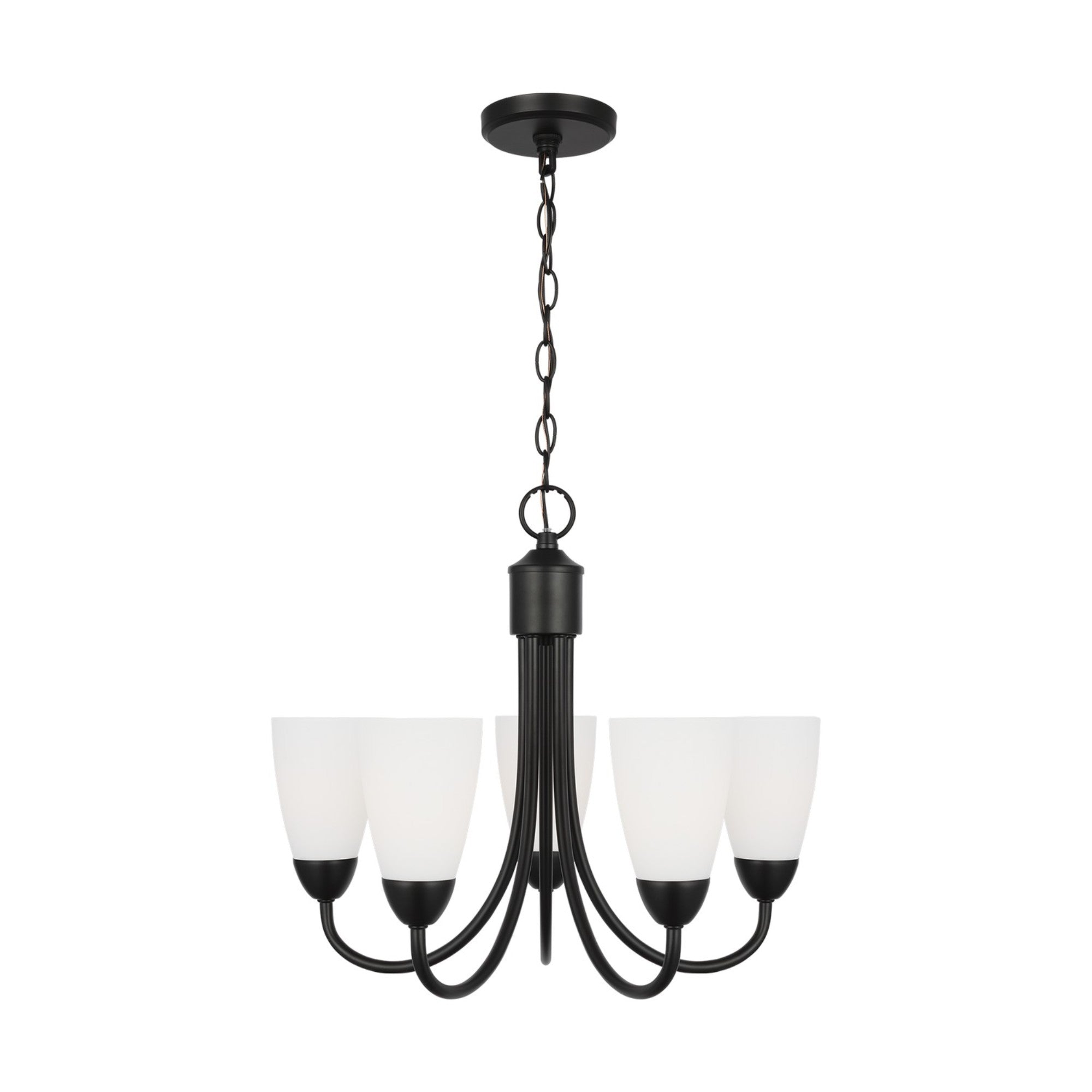 Seville 21" 5-Light Chandelier, Midnight Black Finish - Bees Lighting