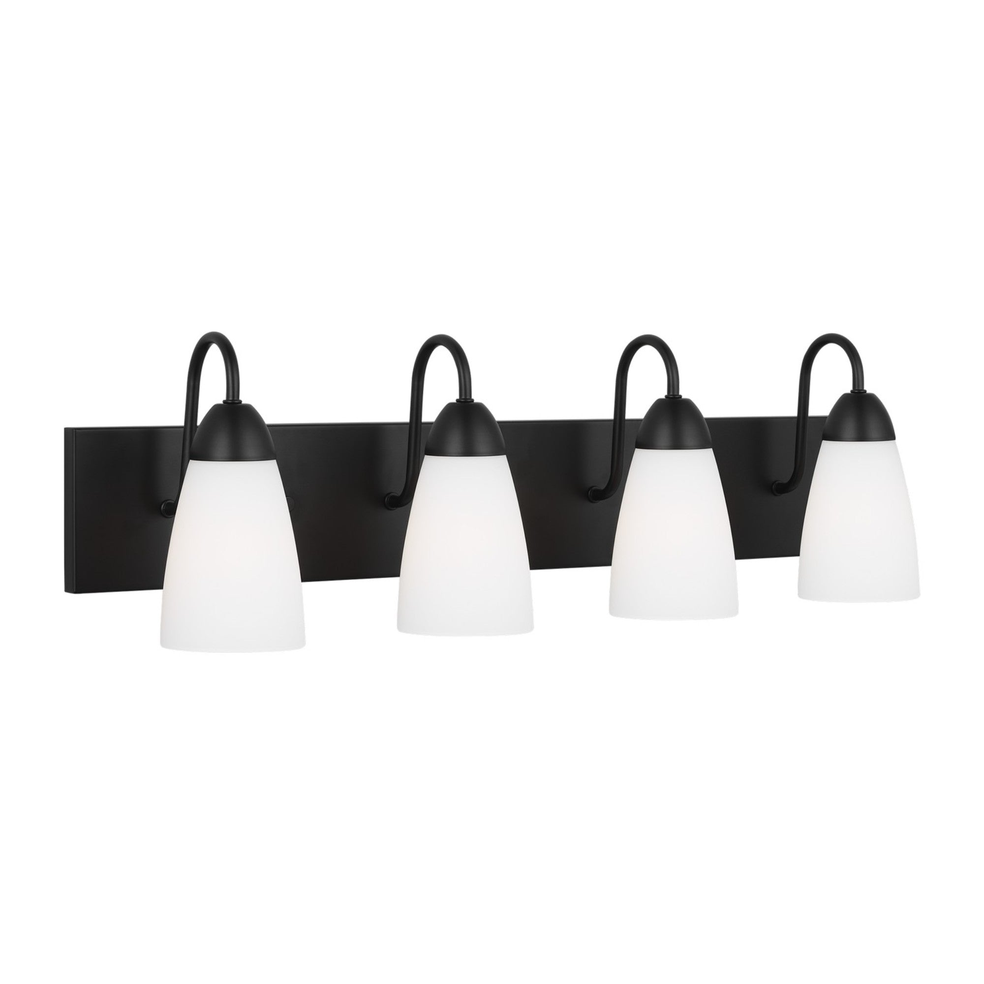 Seville 28" 4-Light Bathroom Vanity, Midnight Black Finish - Bees Lighting