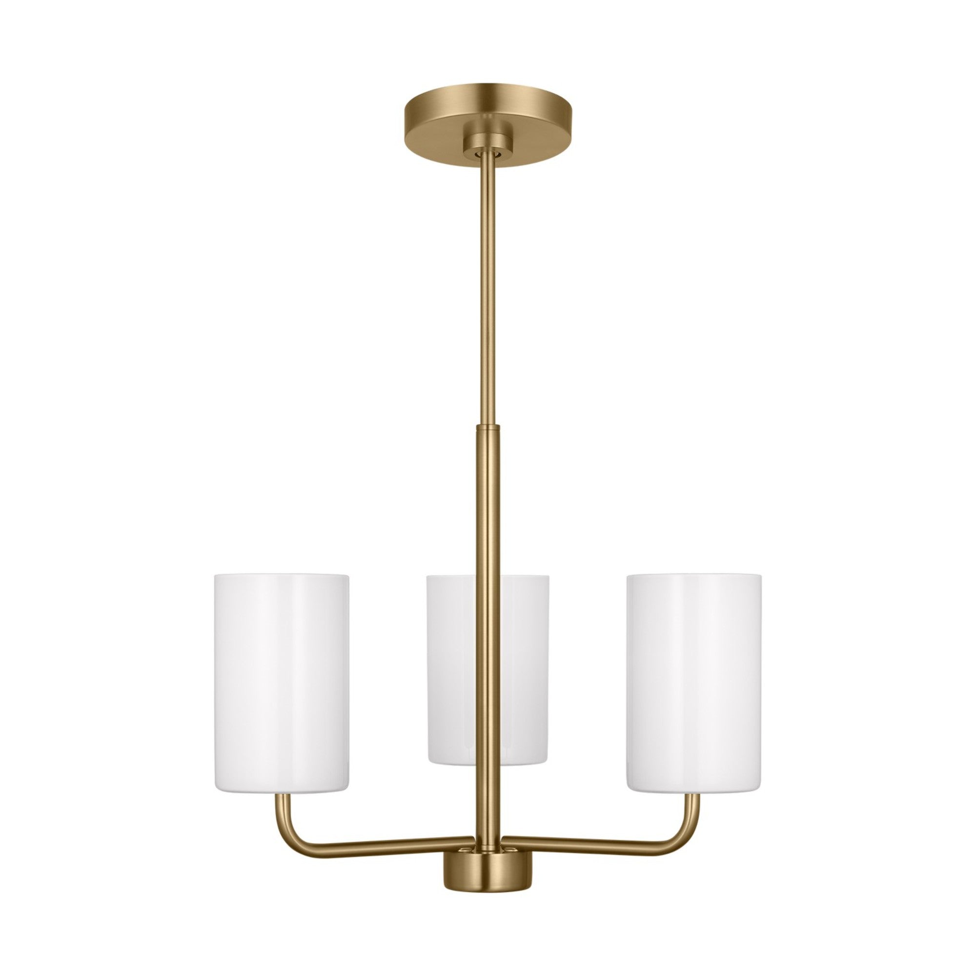 Rhett 18" 3-Light Small Chandelier, Satin Bronze Finish - Bees Lighting