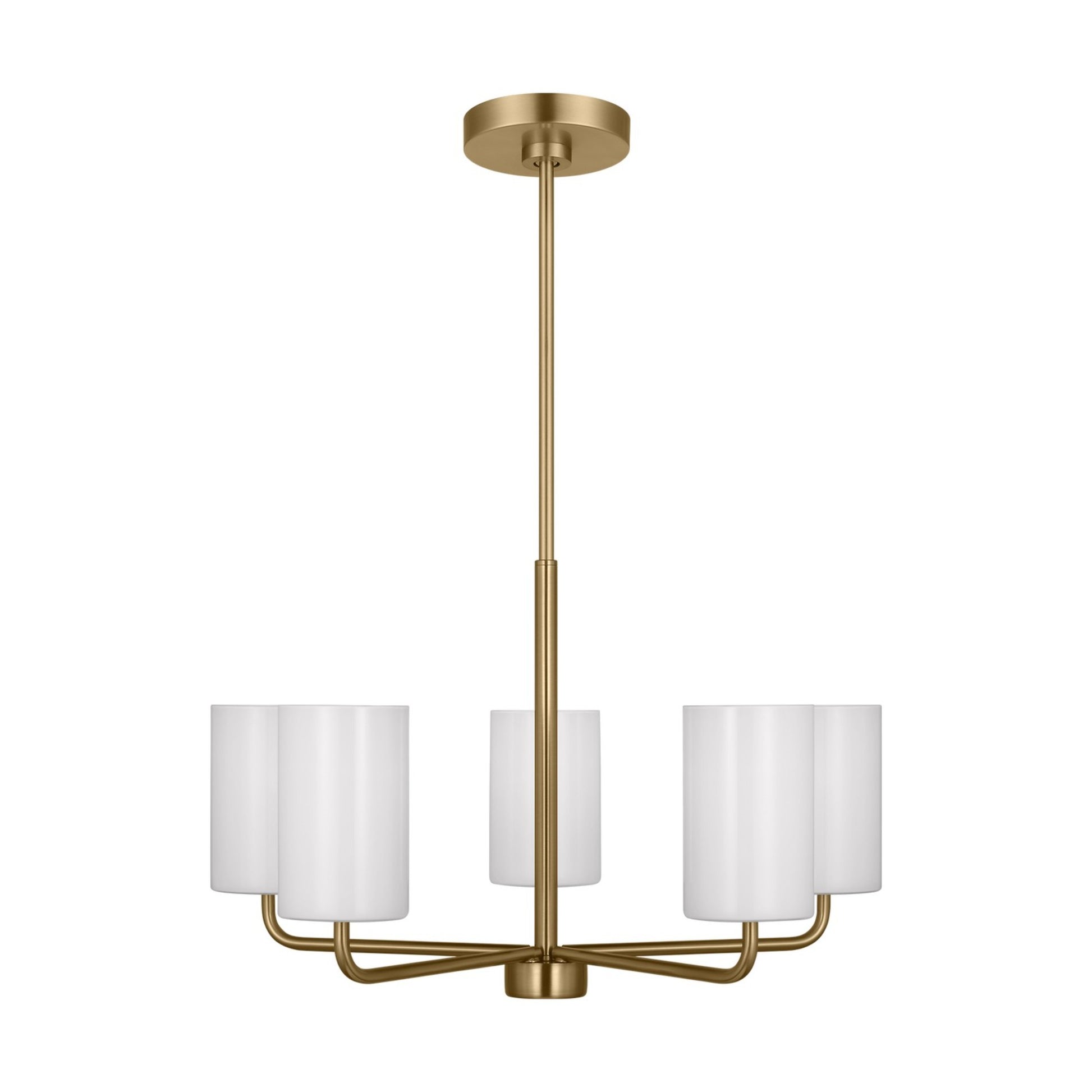 Rhett 24" 5-Light Medium Chandelier, Satin Bronze Finish - Bees Lighting
