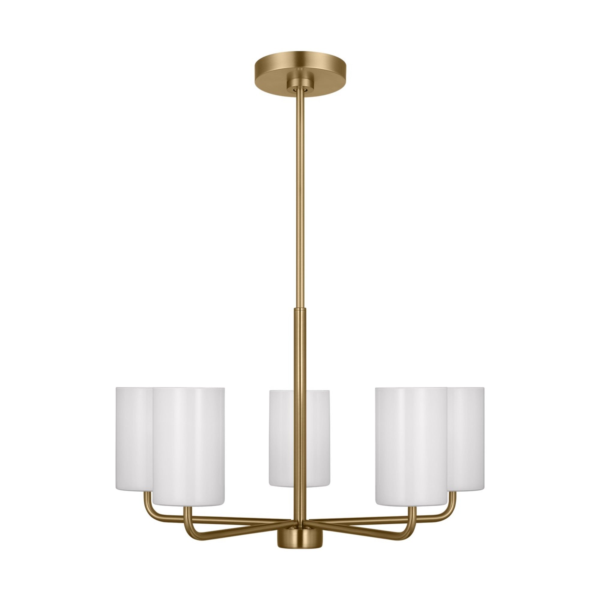 Rhett 24" 5-Light Medium Chandelier, Satin Bronze Finish - Bees Lighting